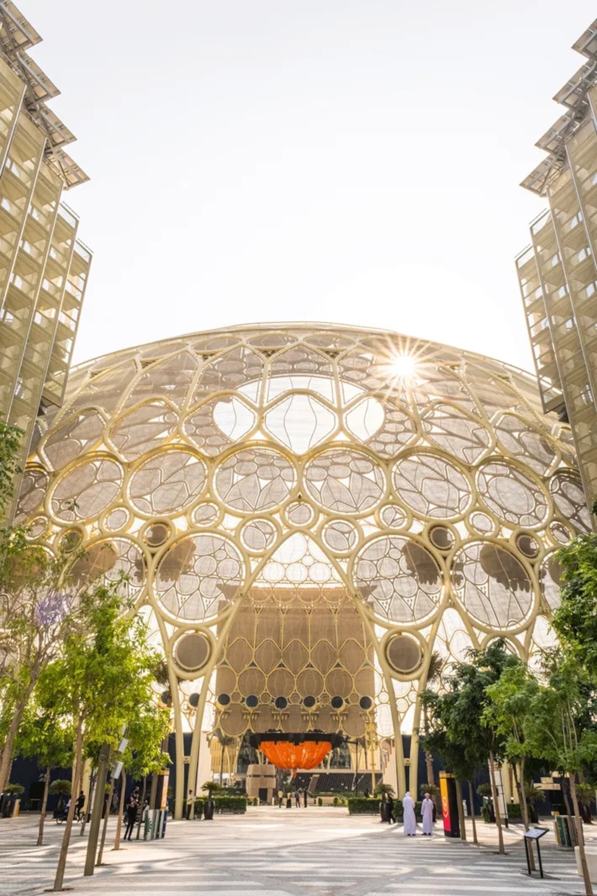Built for Expo 2020, Al Wasl Plaza is a 360-degree projection theatre beneath a 221ft-high dome.