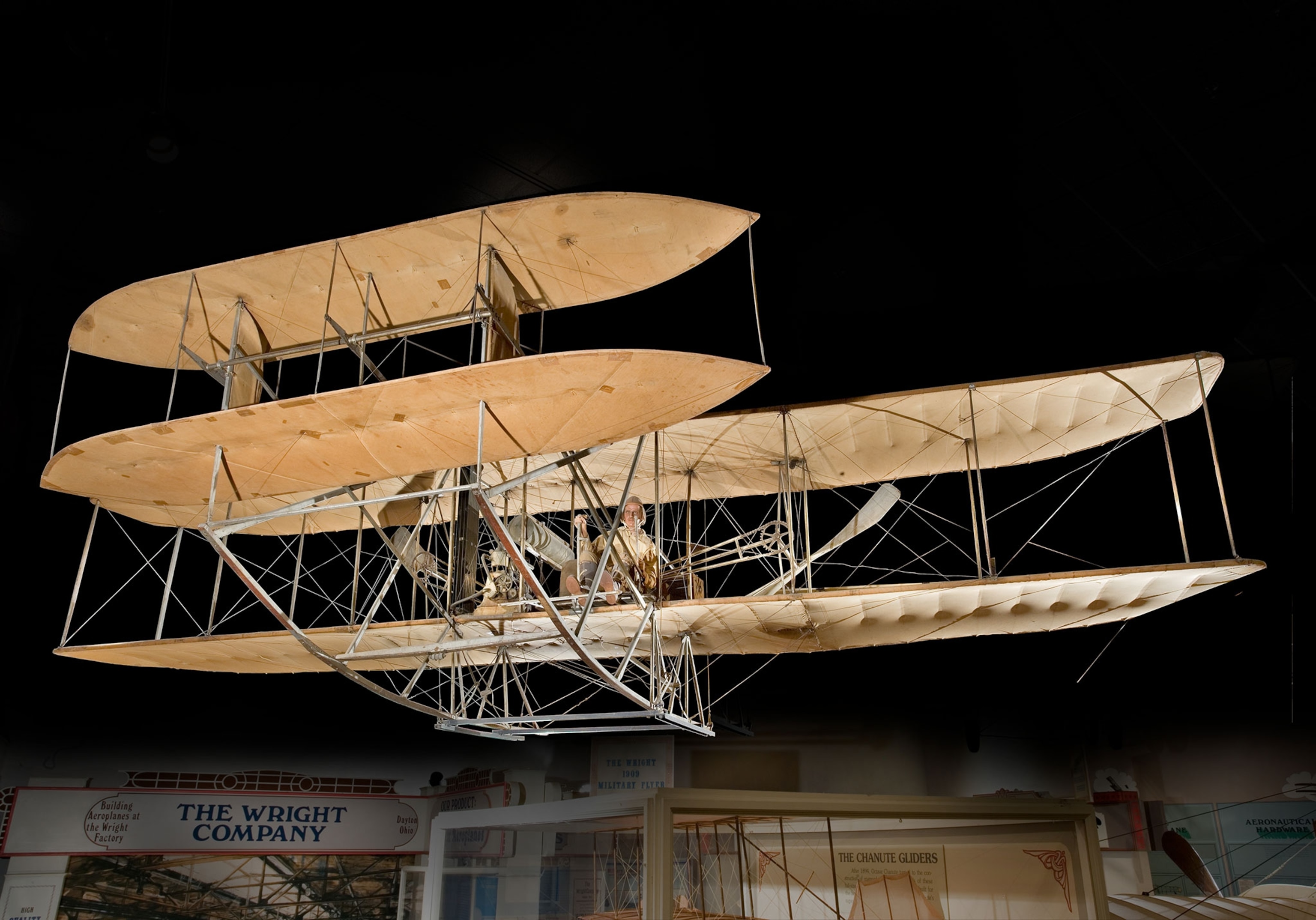 In 1908, the U.S. Army Signal Corps sought competitive bids for a two-seat observation aircraft. During flight trials at Fort Myer, Virginia, the Wright brothers presented this airplane. Satisfying all requirements, the Army purchased the airplane for $30,000.