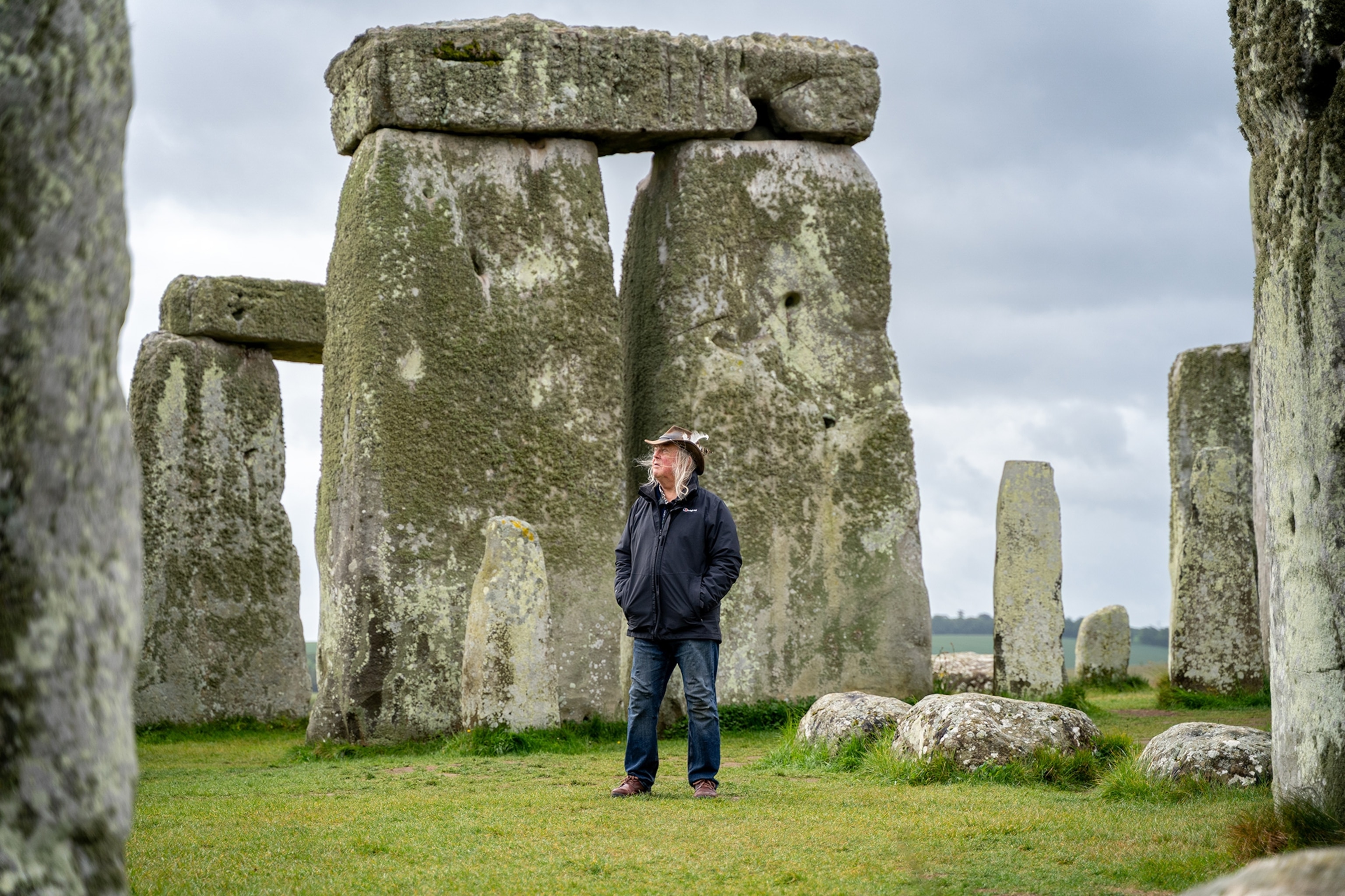 Phil Harding of Wessex Archaeology at Stonehenge.