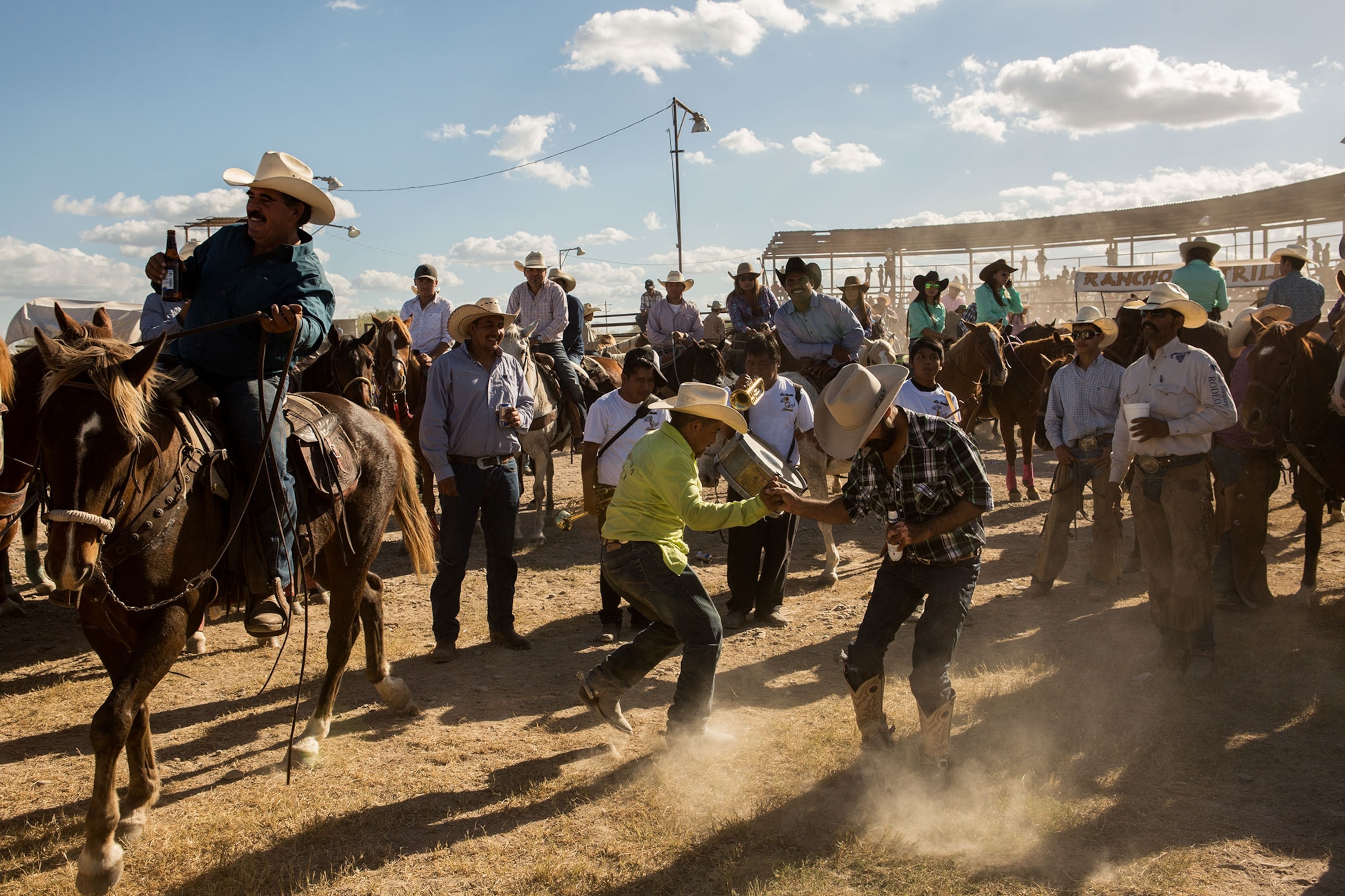 people dancing at a horse show in Mexico