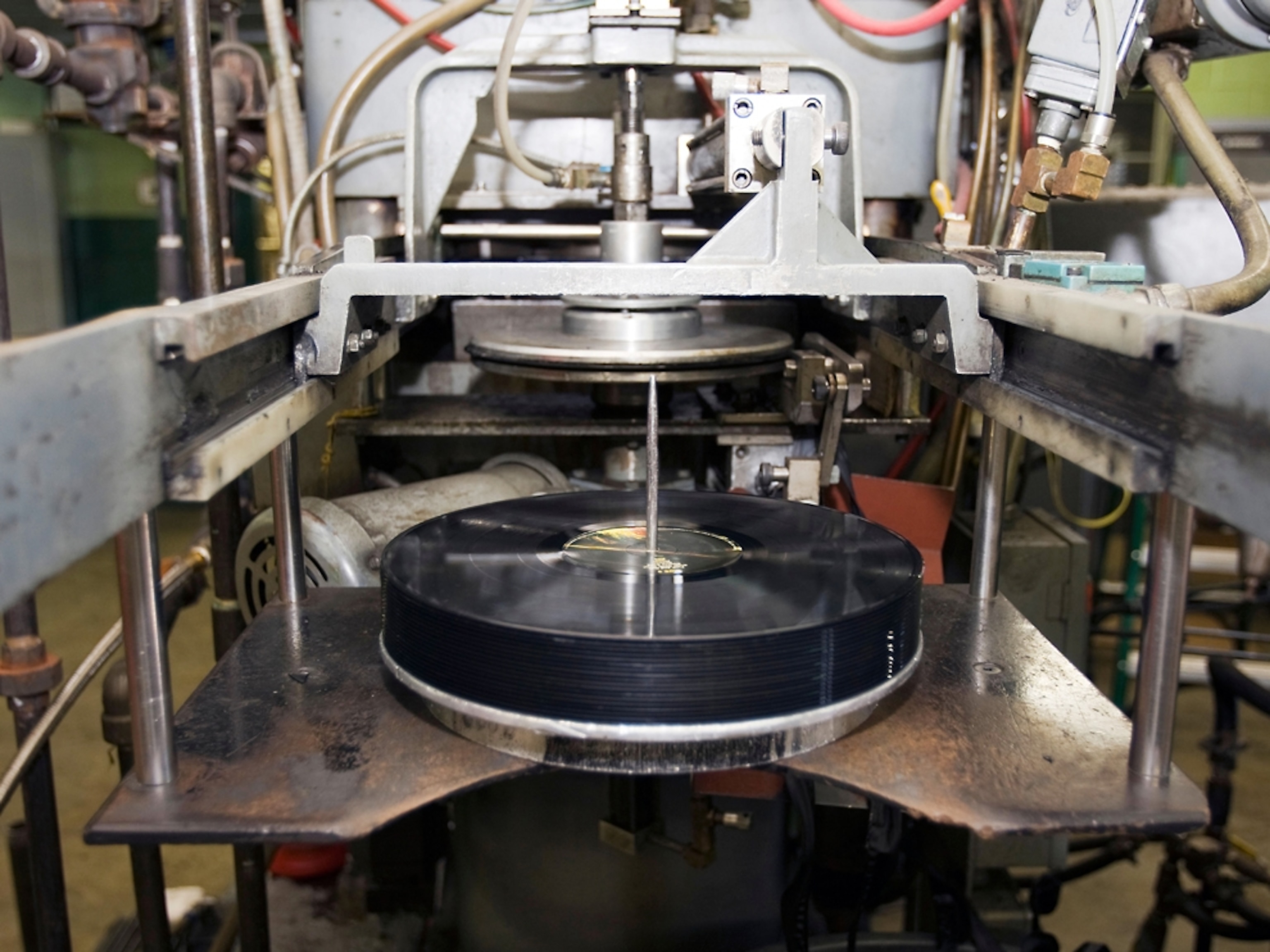 vinyl record manufacturing at United Record Pressing Inc., Nashville