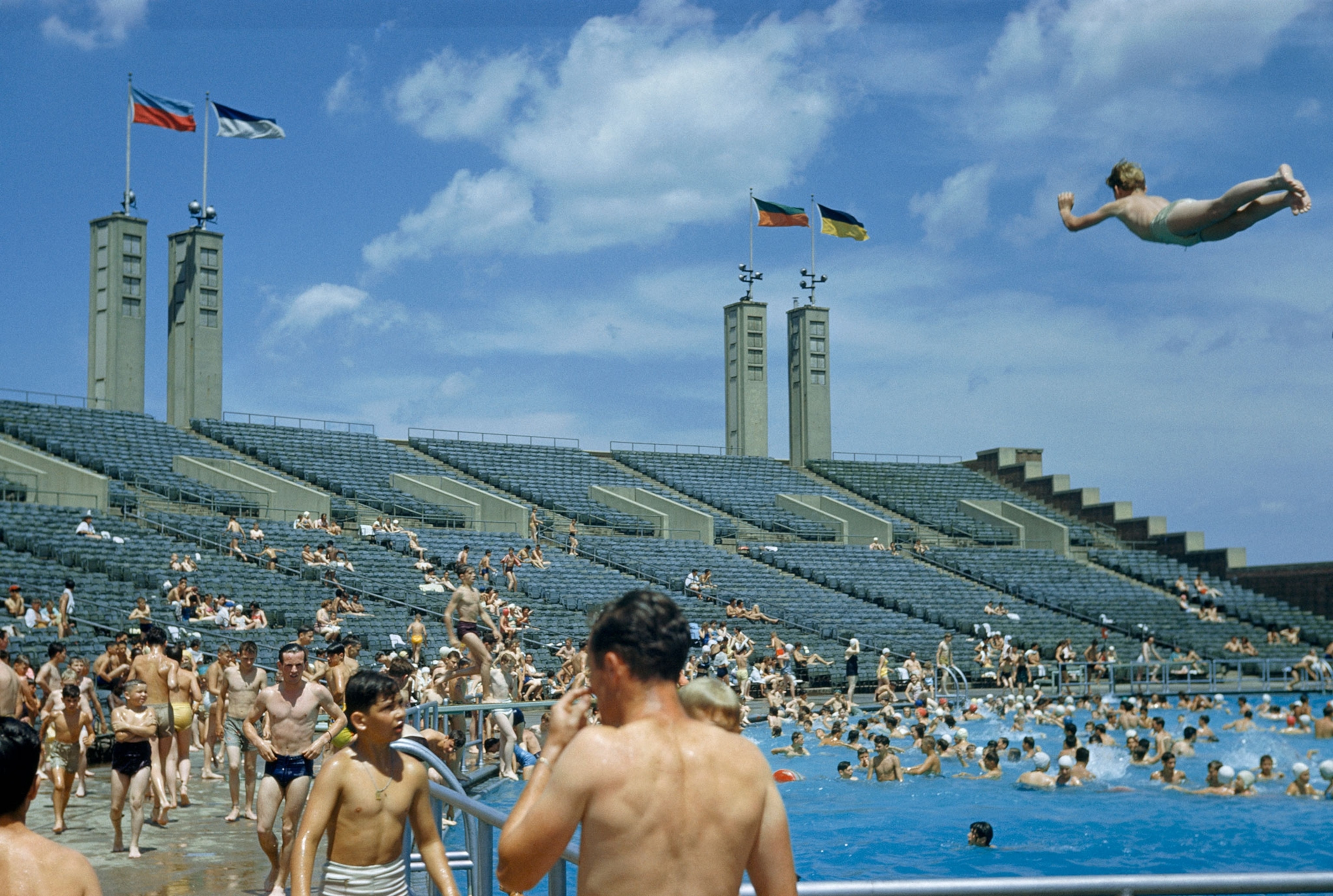 a swimming pool in Queens, New York City