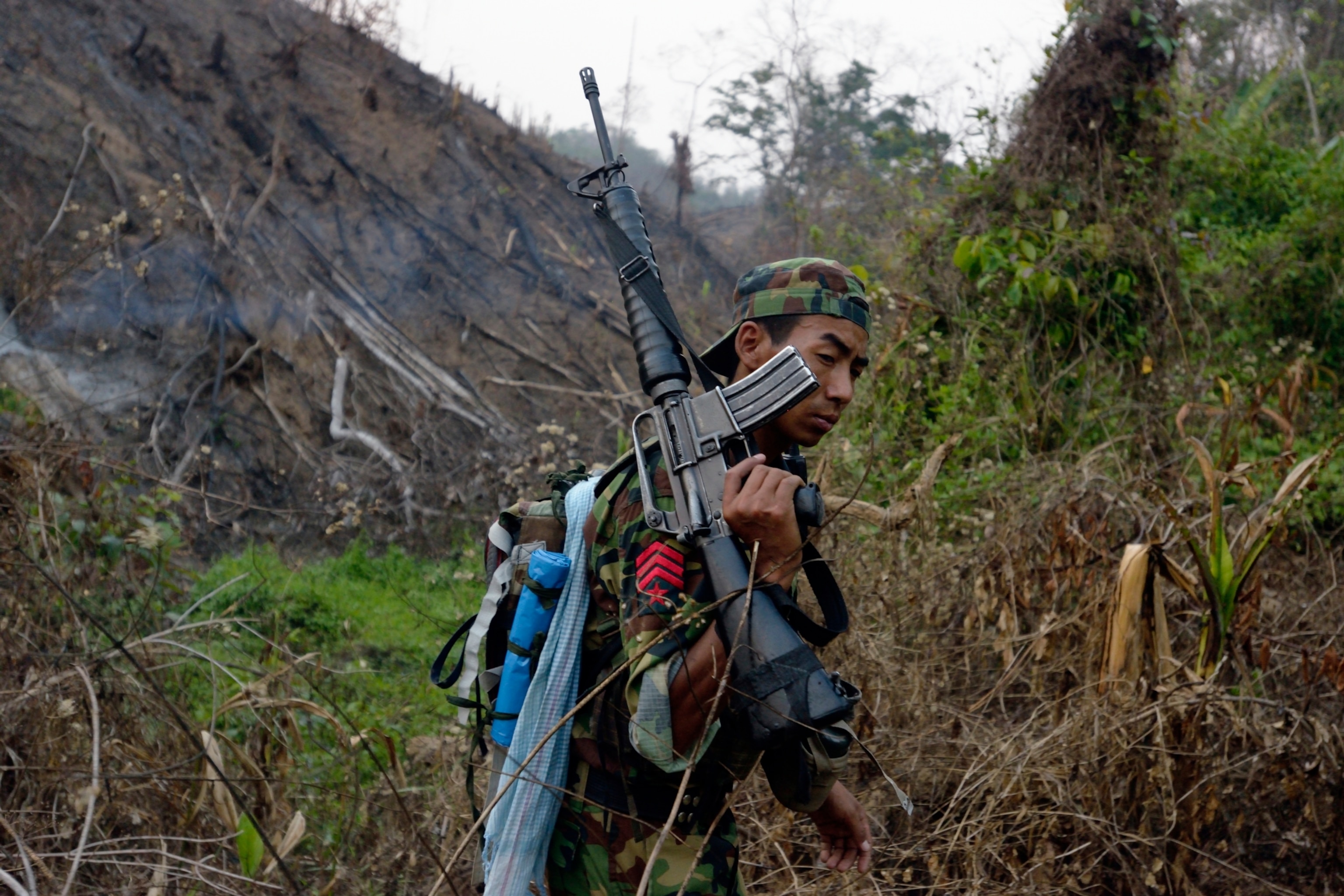 man with gun in Nagaland