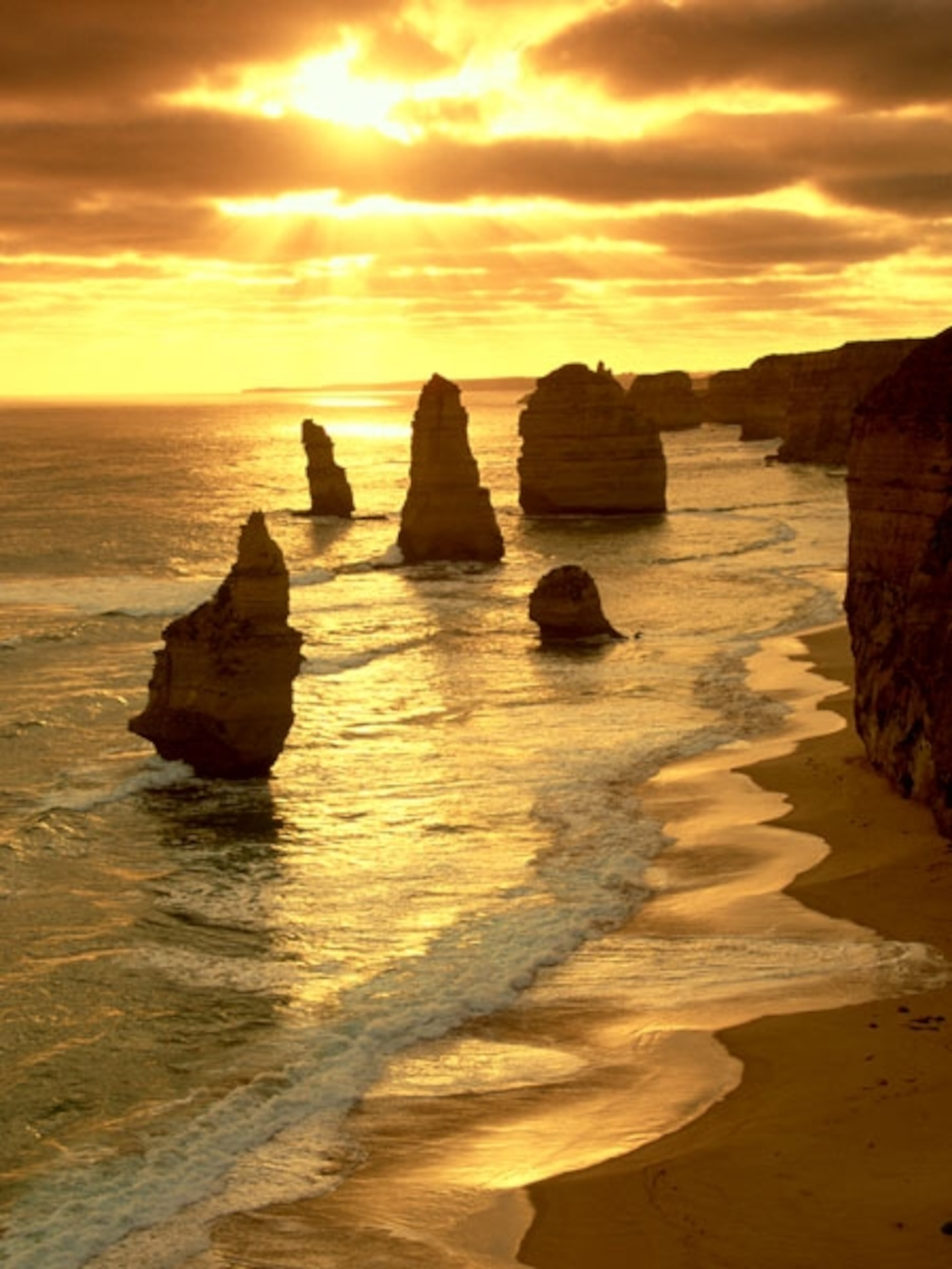Victoria coast sunset