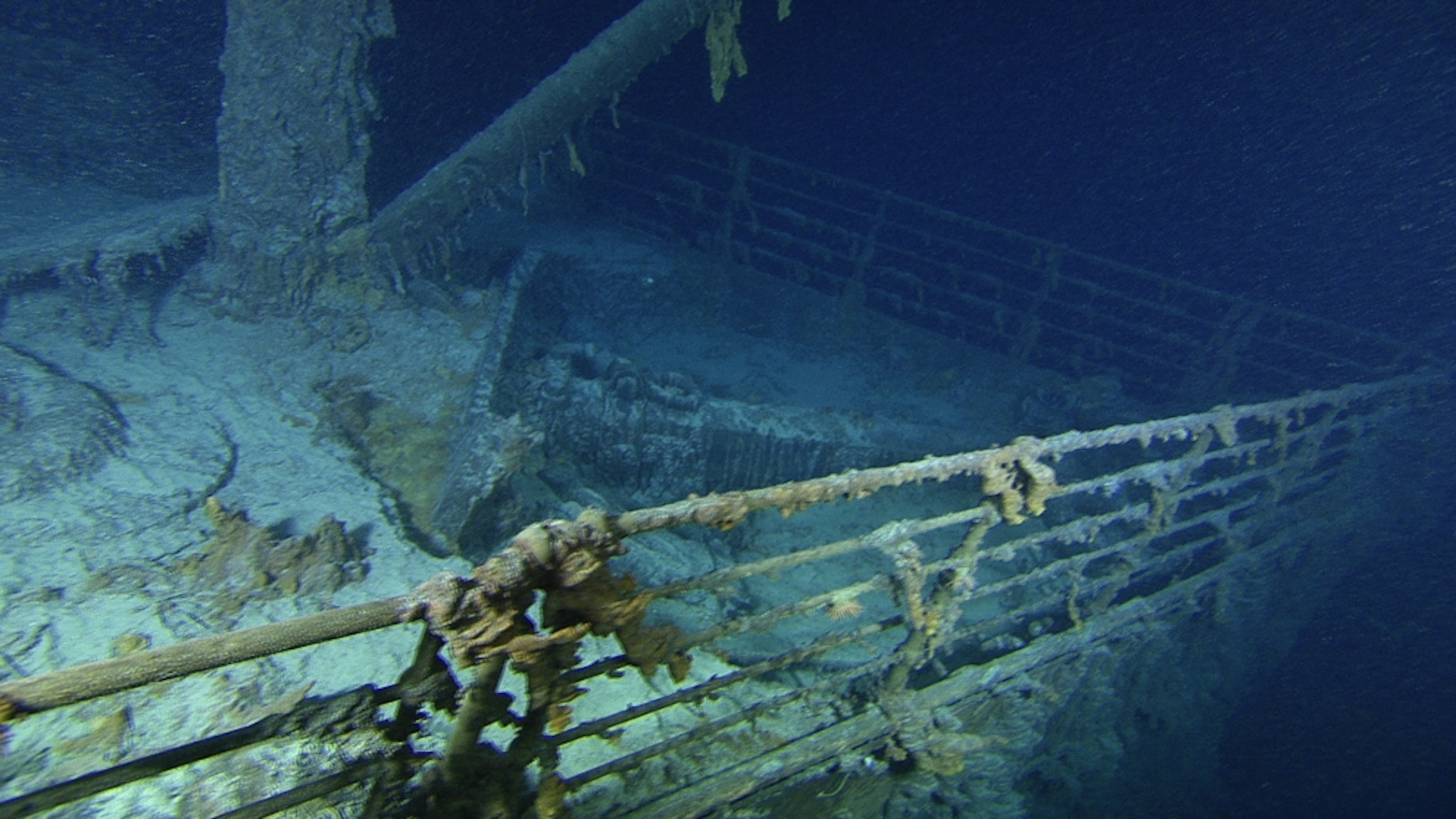 New picture of Titanic's bow released around the 25th anniversary of the shipwreck's rediscovery.