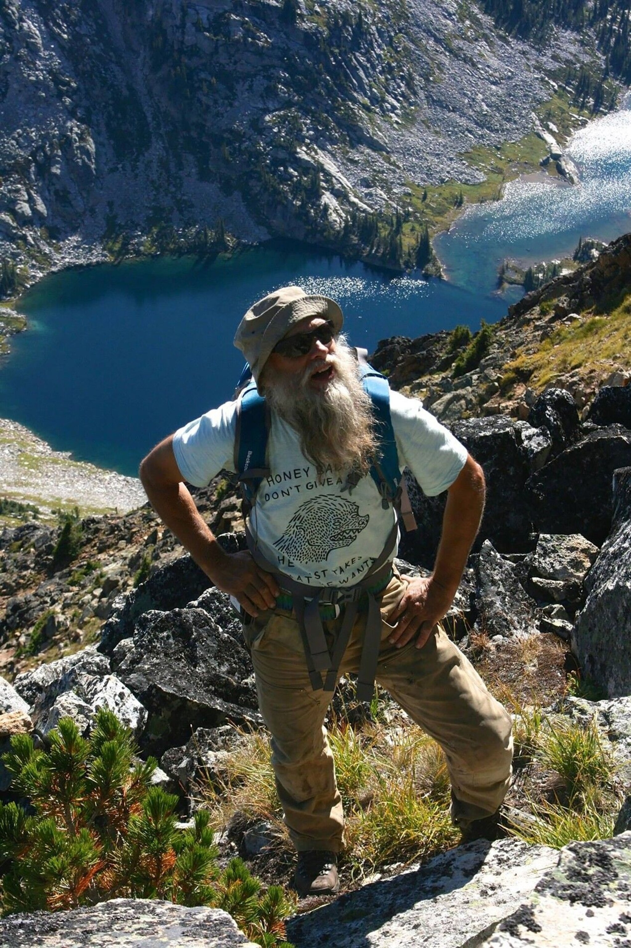 Brian Cross owns and operates the Mount Carlyle Backcountry Lodge in the mountainous West Kootenays region. Here, he's pictured in the Valhalla Ranges.