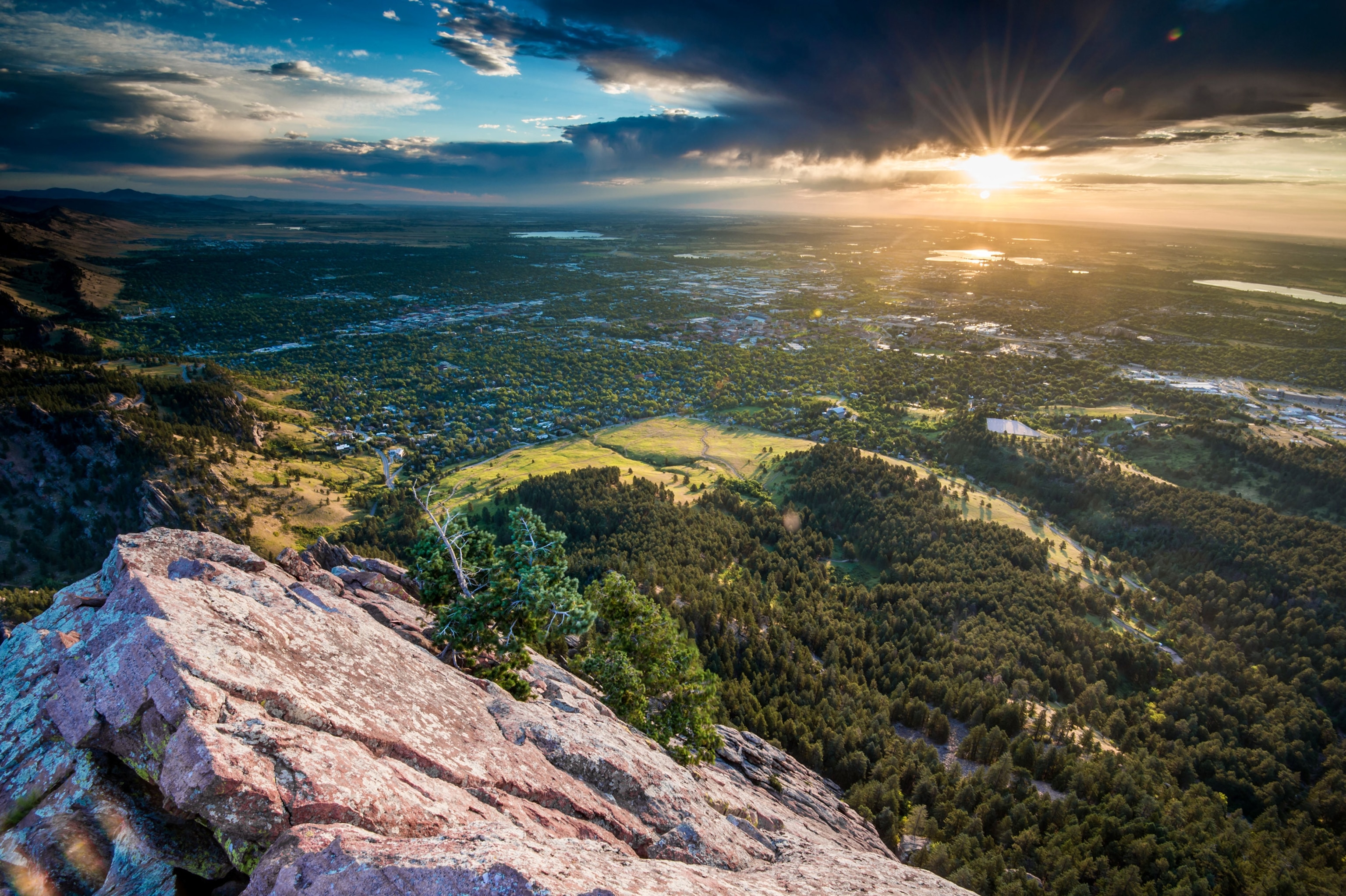 Boulder from the First Flatiron in Colorado
