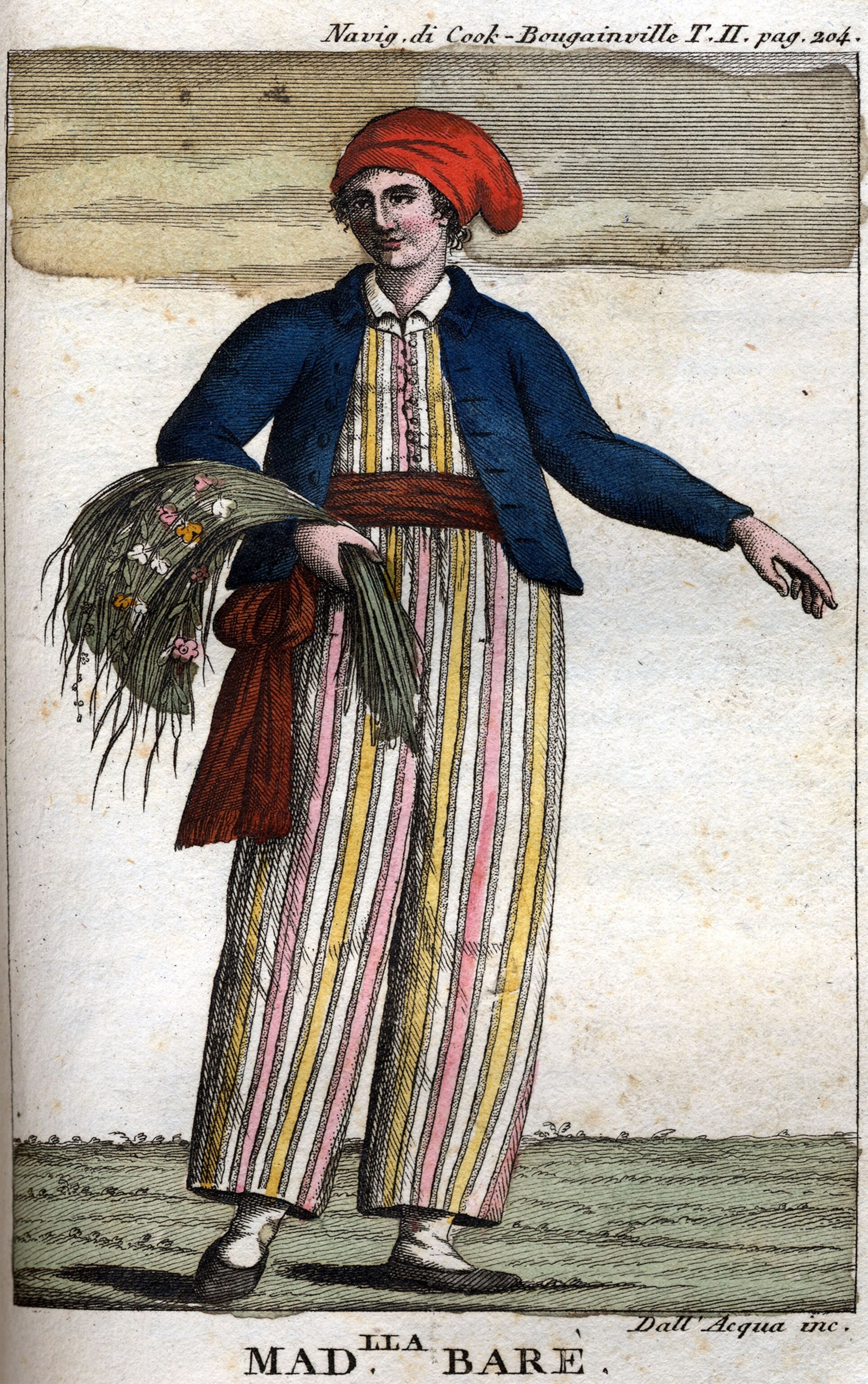 Jeanne Baret dressed as a man