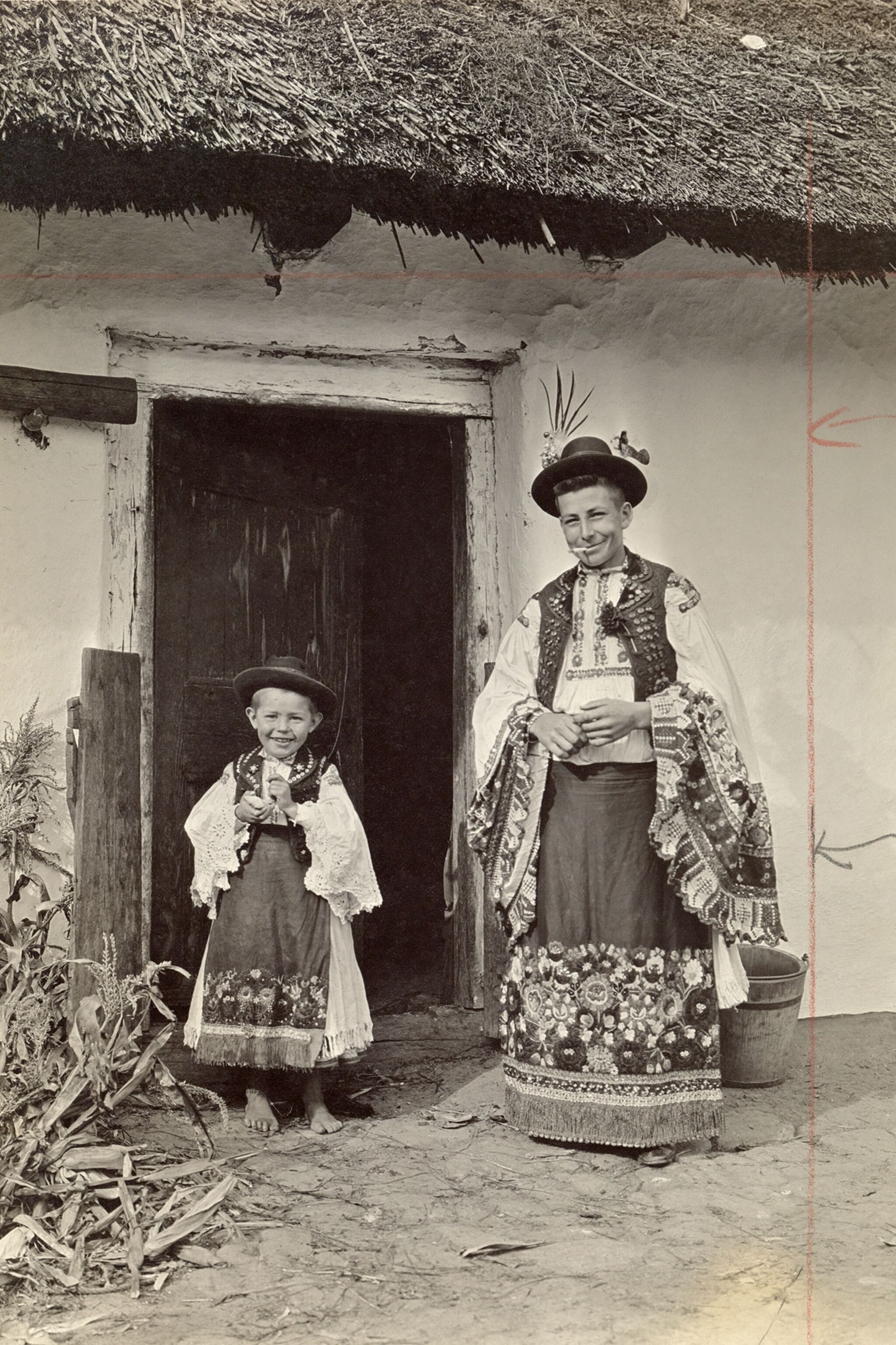 a father and child in Hungary