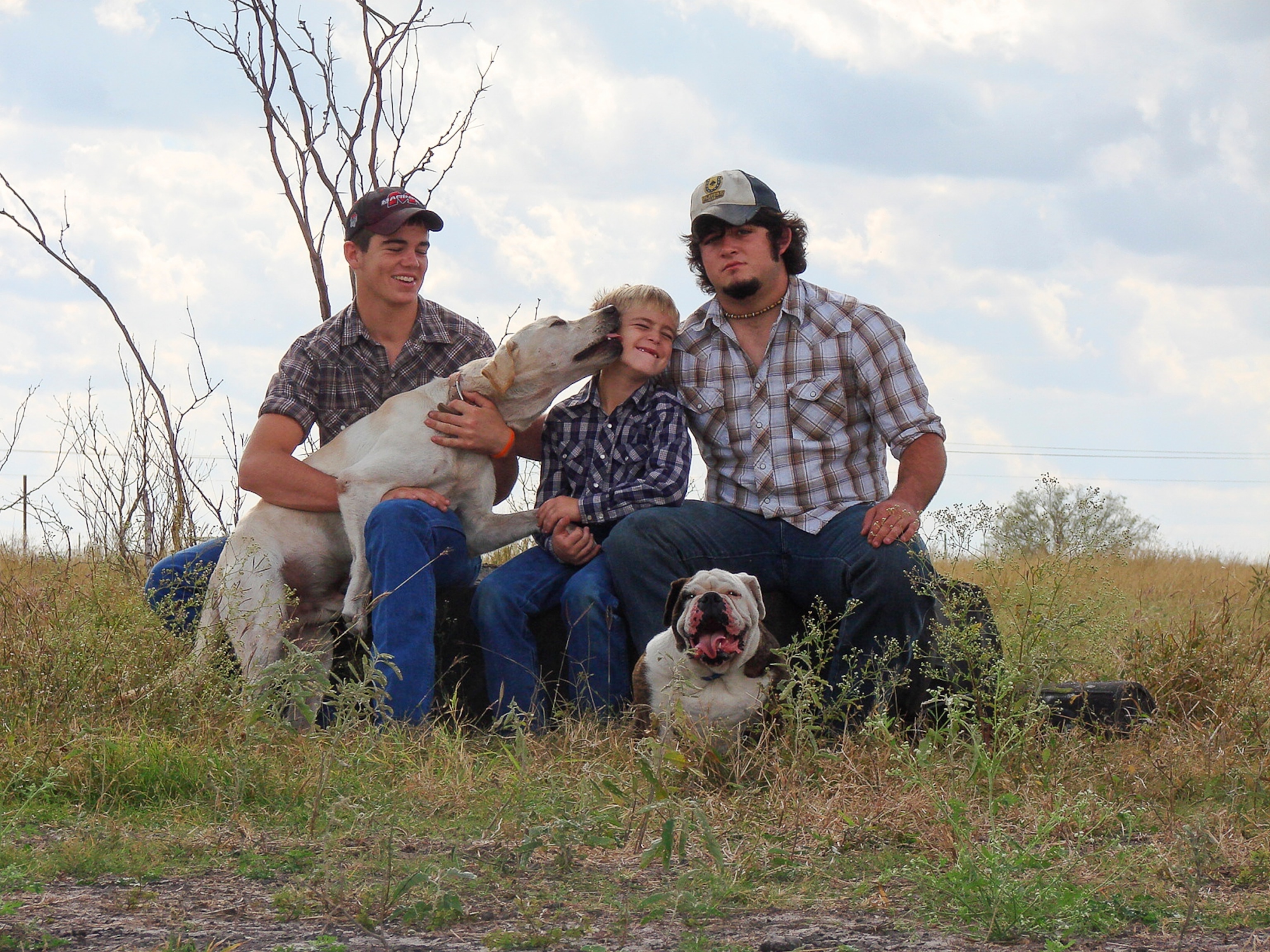 Kathy and Darrell Rusk visiting their son's gravesite.