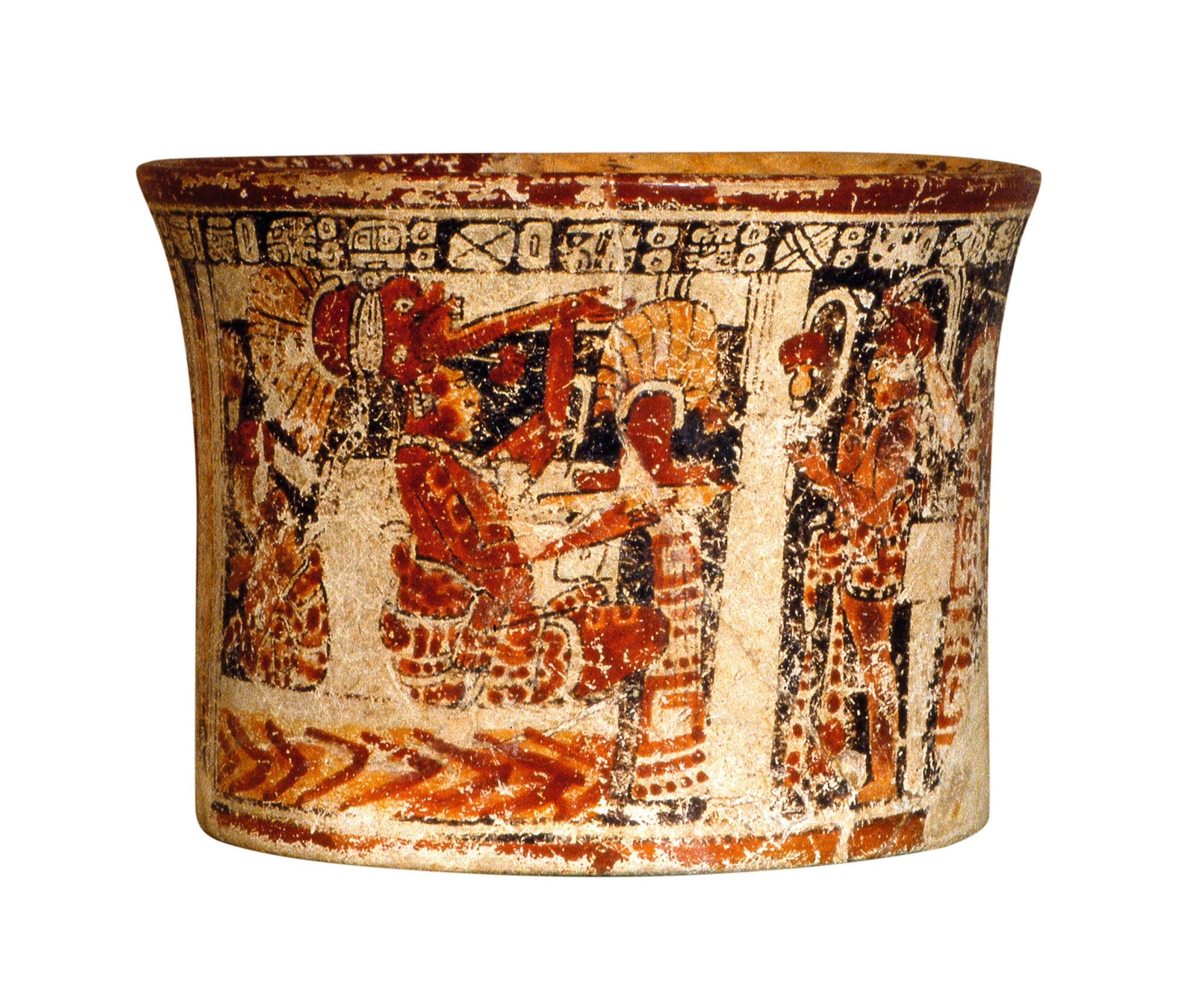 A funerary vessel is pictured.