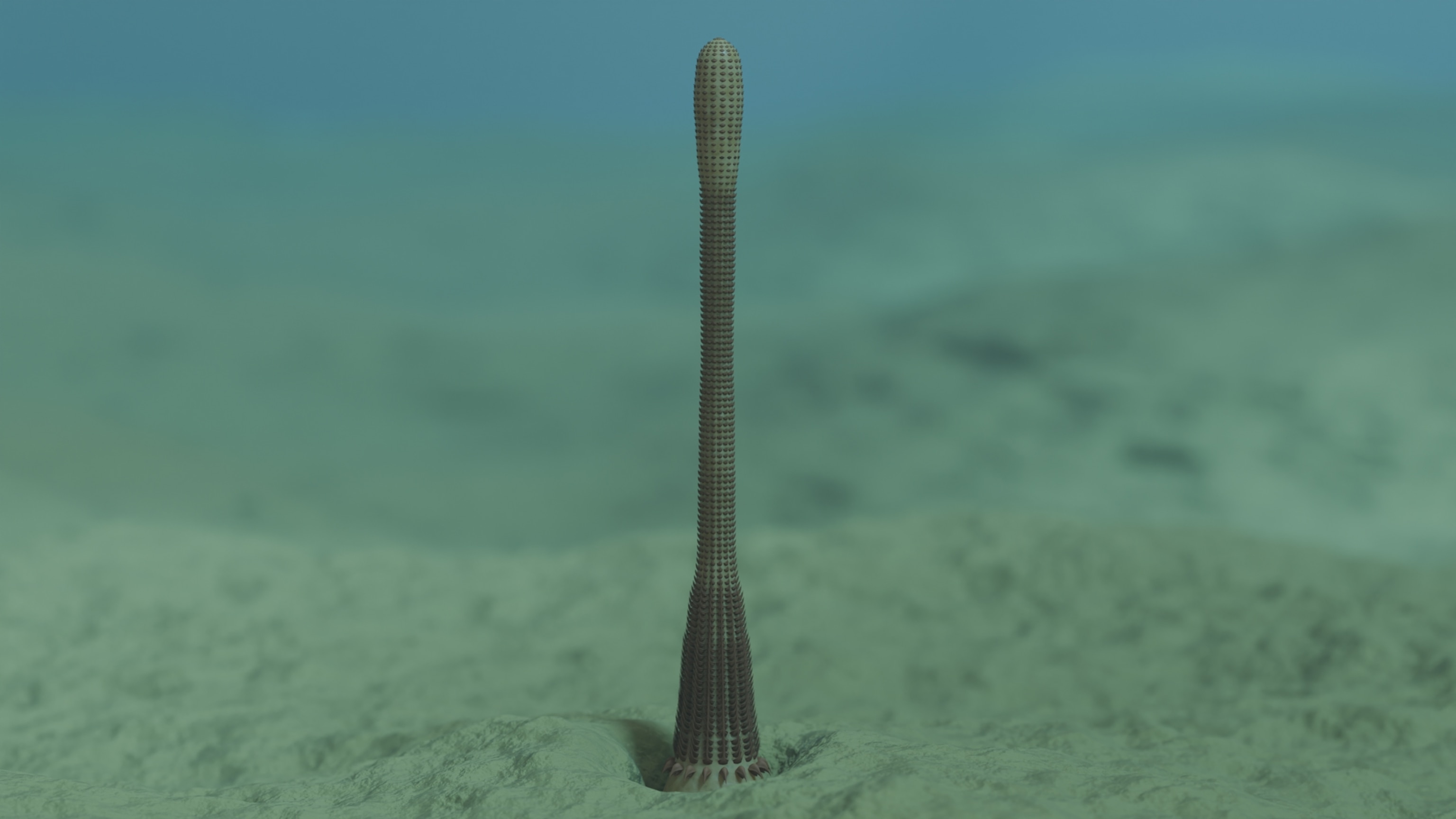 This bizarre ancient worm had spiky teeth and a retractable throat