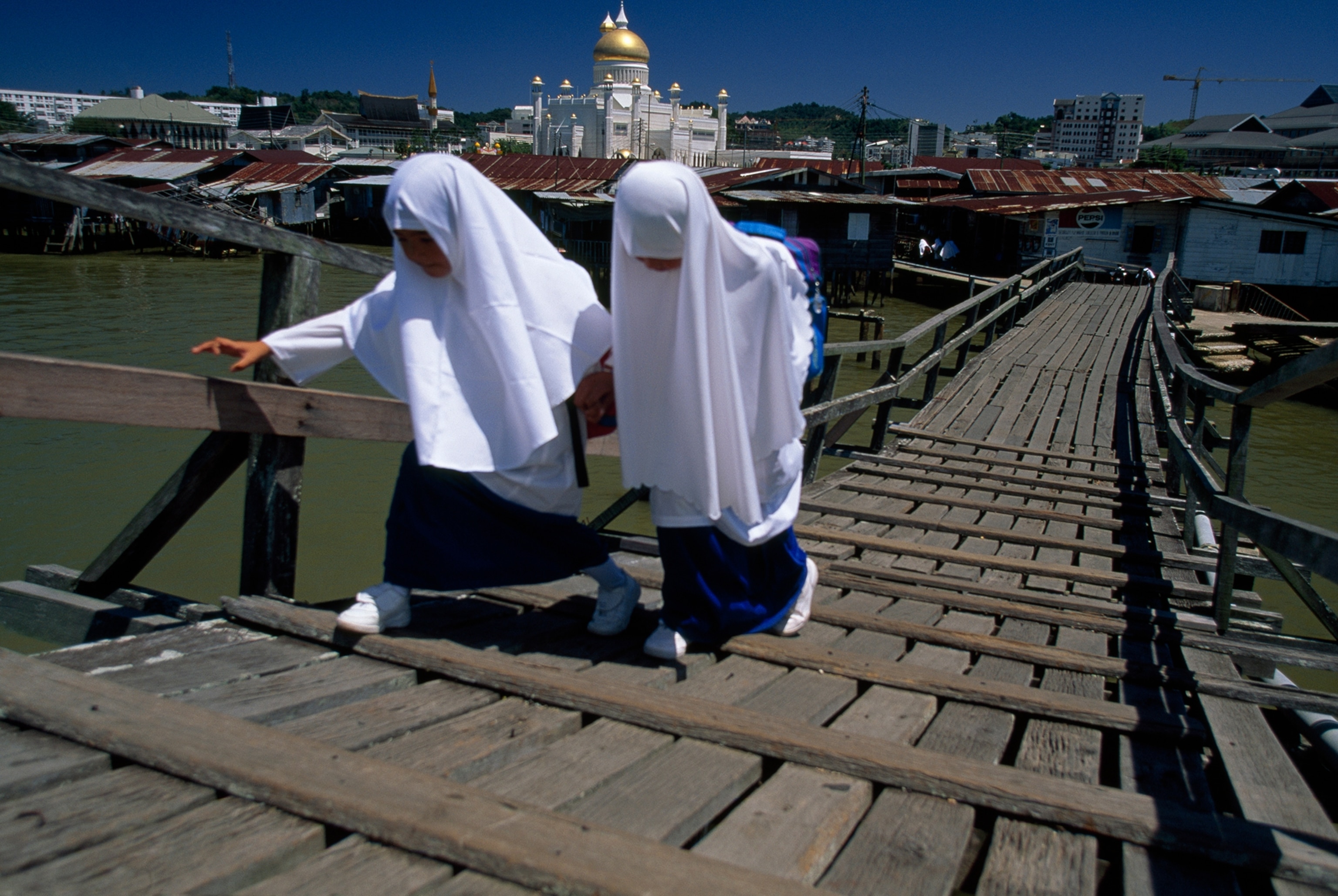 Locals flock each morning to a beach in Vietnam.