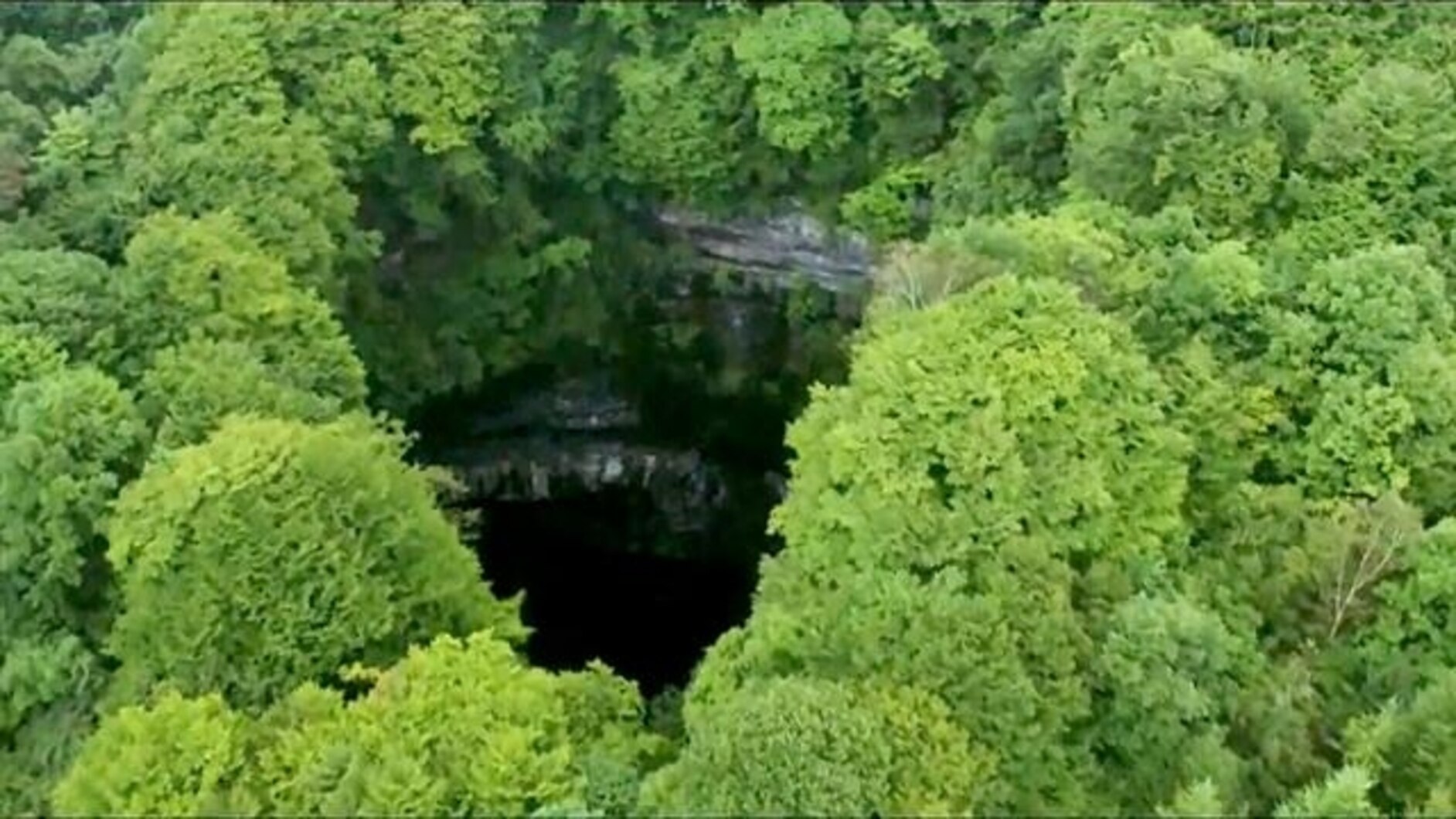 World's Largest Cluster of Sinkholes Discovered in China | National  Geographic, image size:1884x1060