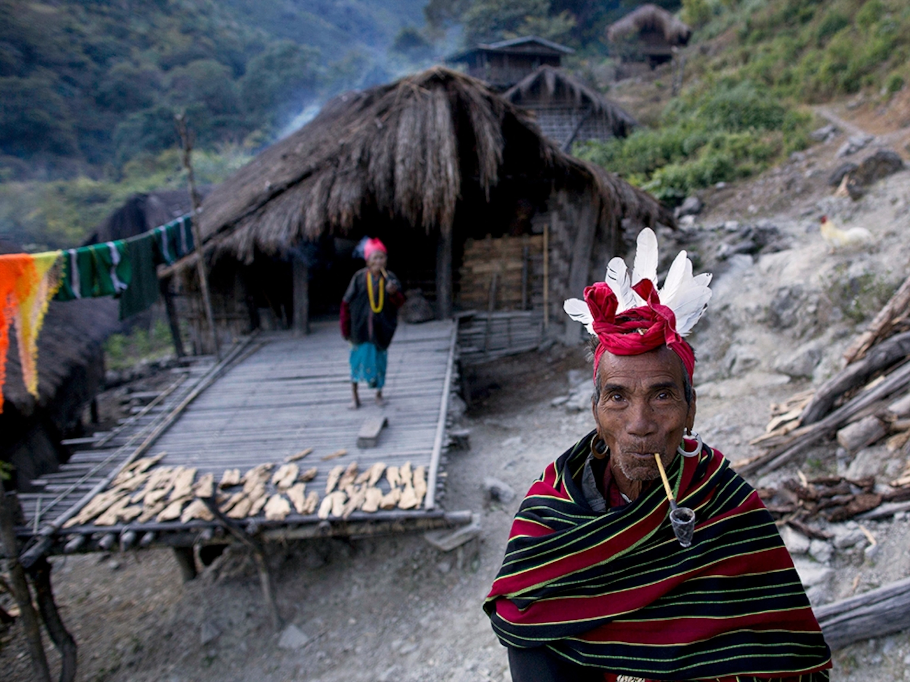villagers in Kyar Do, Chin State, Myanmar