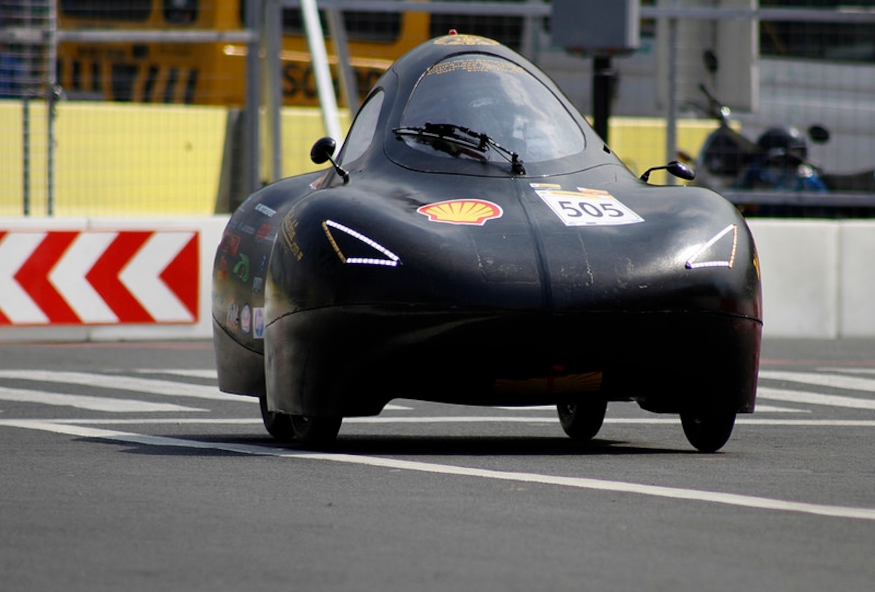 Universitas Indonesia had its second consecutive win in urban concept gasoline vehicles with performance of 301.7km/l (709.6 mpg)–almost double its previous result.Photograph by Rick Barretto/AP Images for Shell.