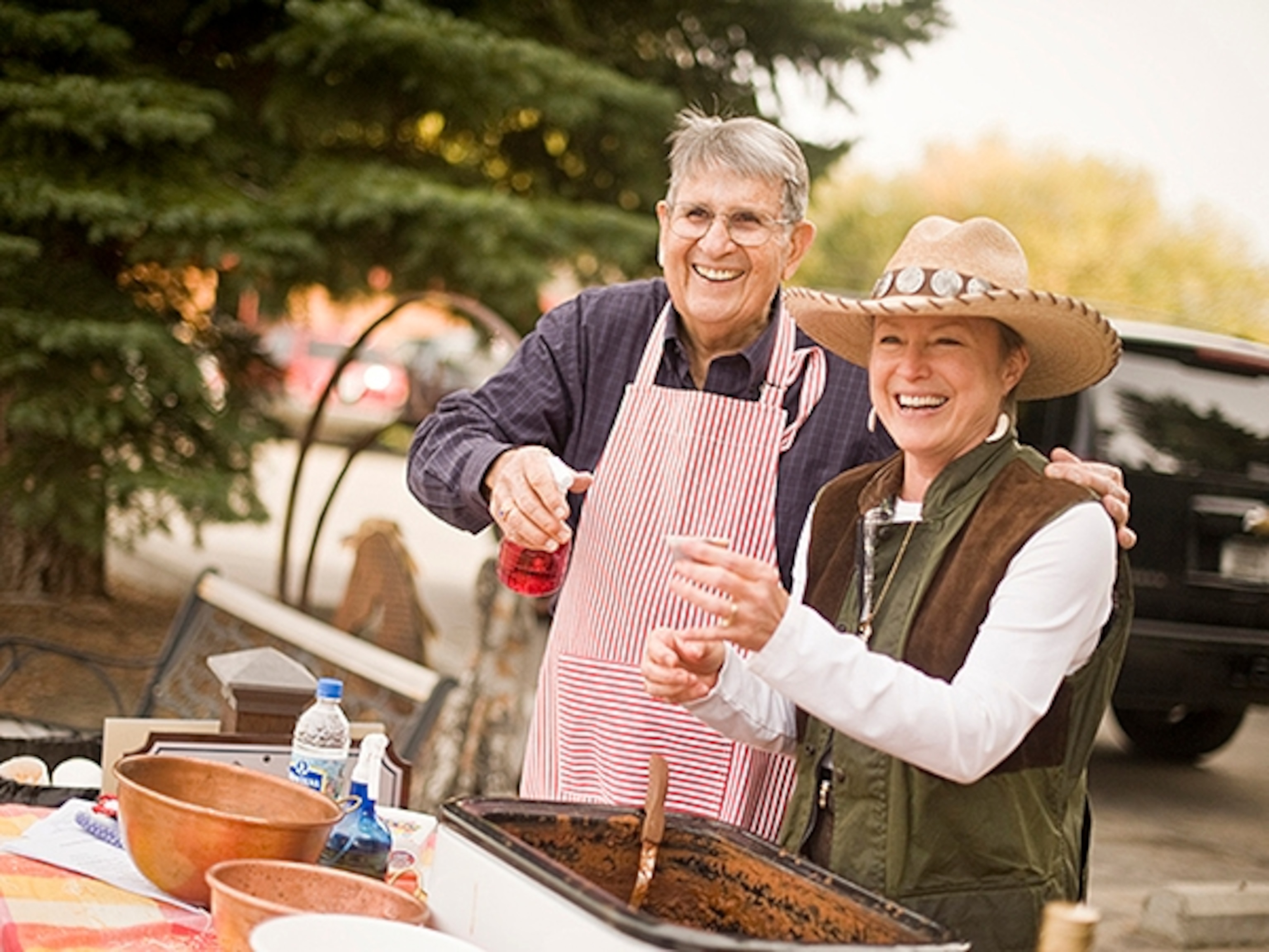 cooks serving chili at the Ennis Hunter's Feed and Wild Game Cook-Off