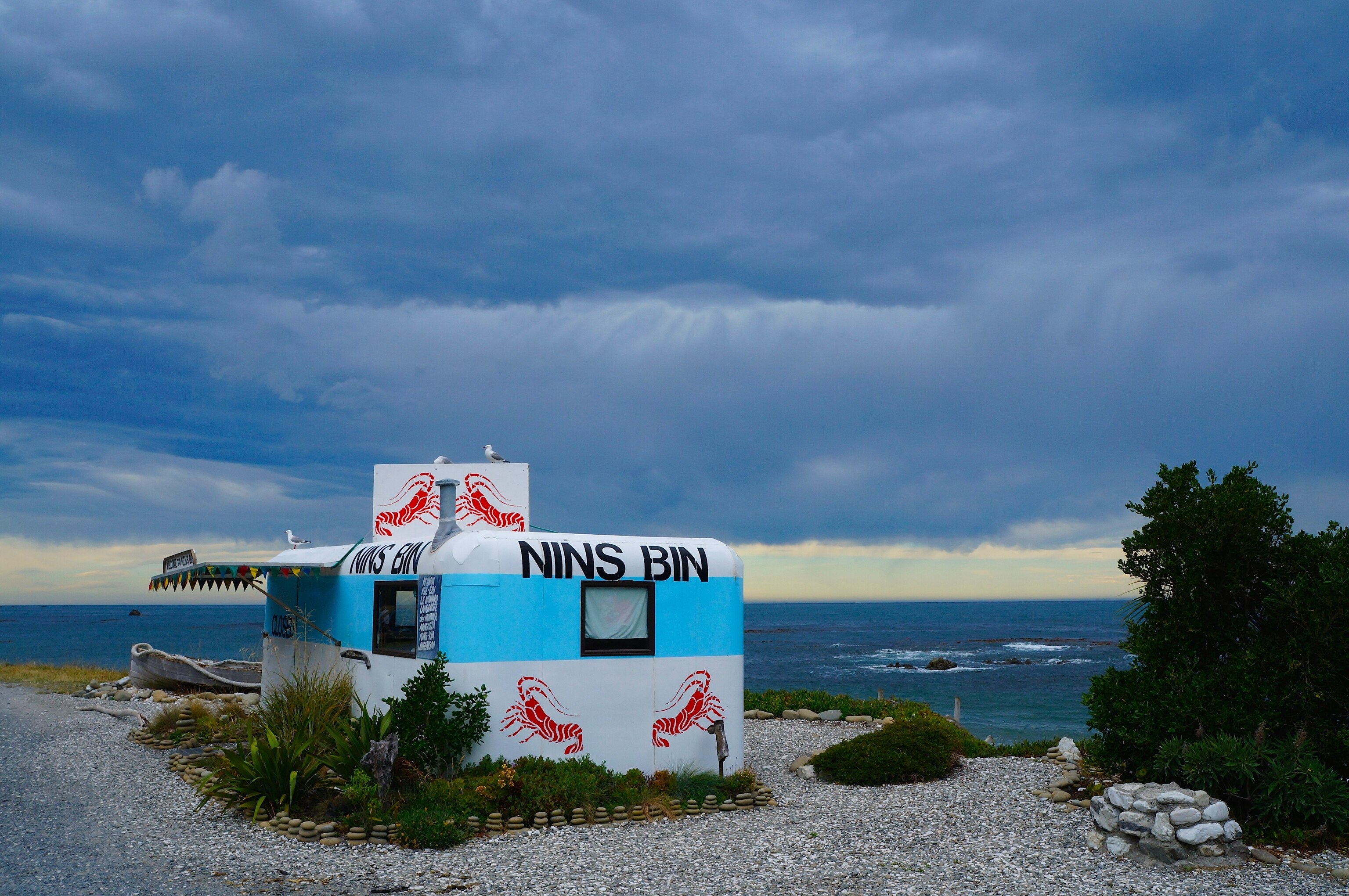 Nin's Bin a well-known part of New Zealand's coastal landscape.