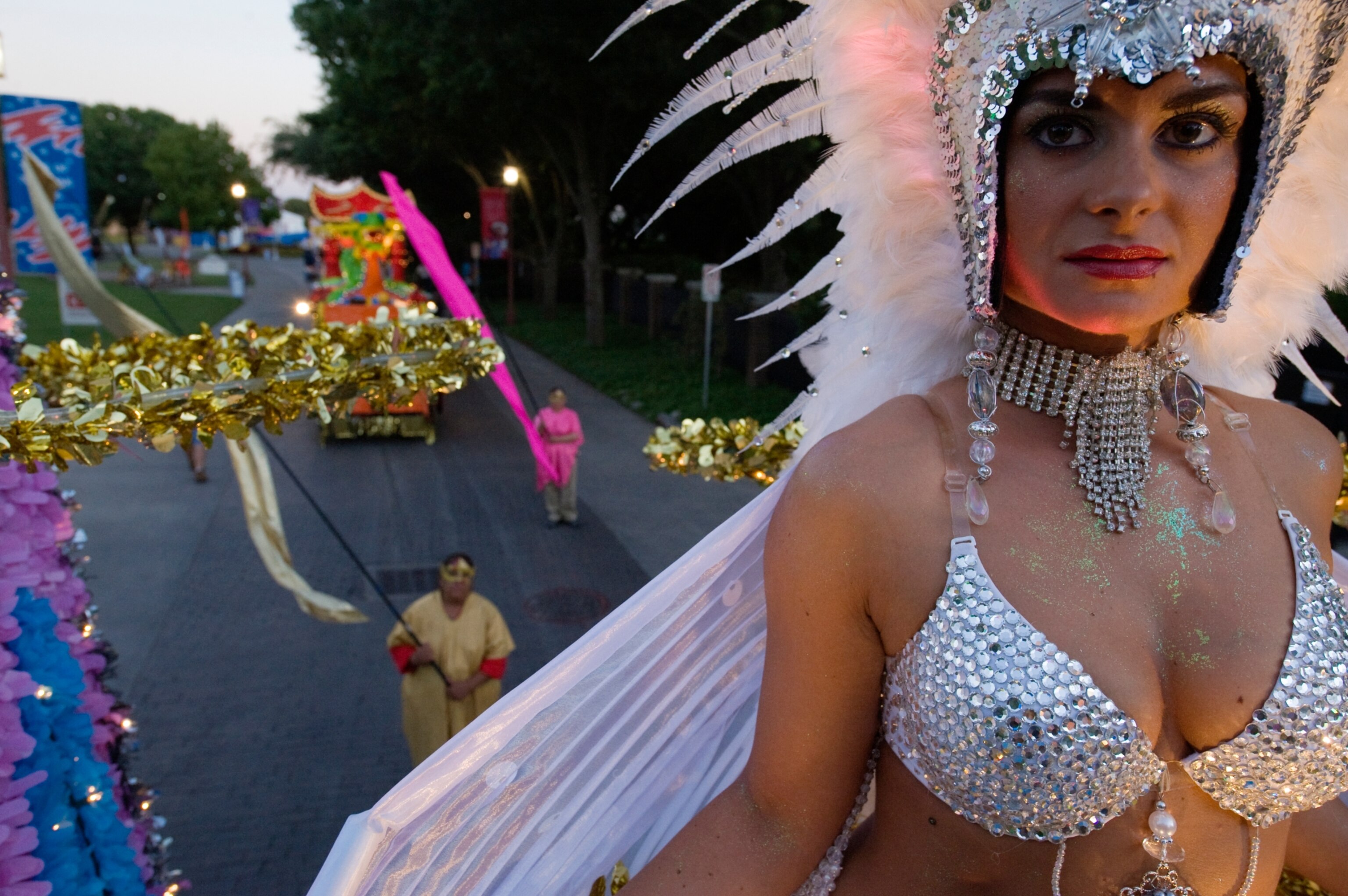 a showgirl at a state fair