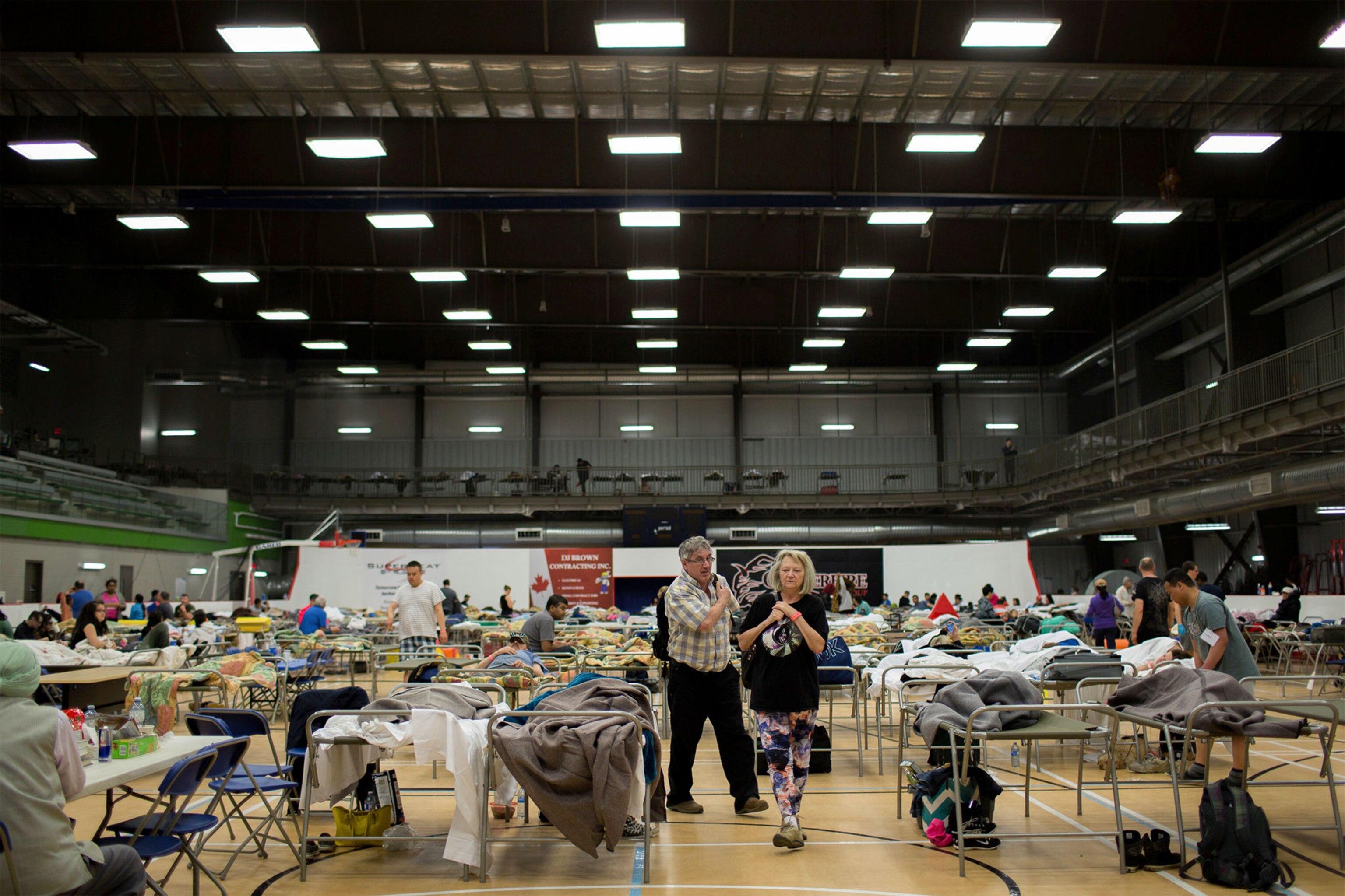 people in a community center in Canada