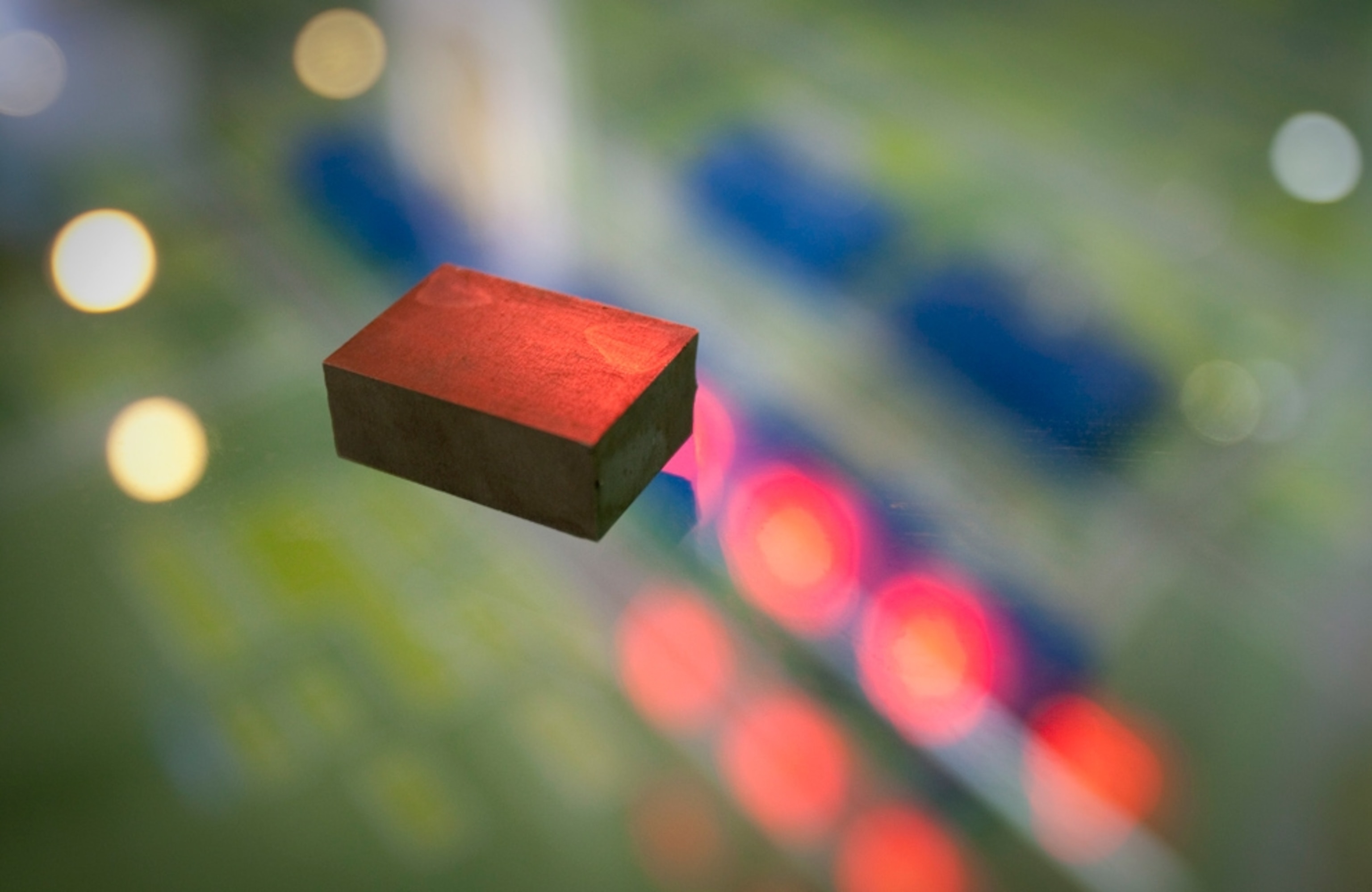 Rare-earth magnet display in Baotou, Inner Mongolia