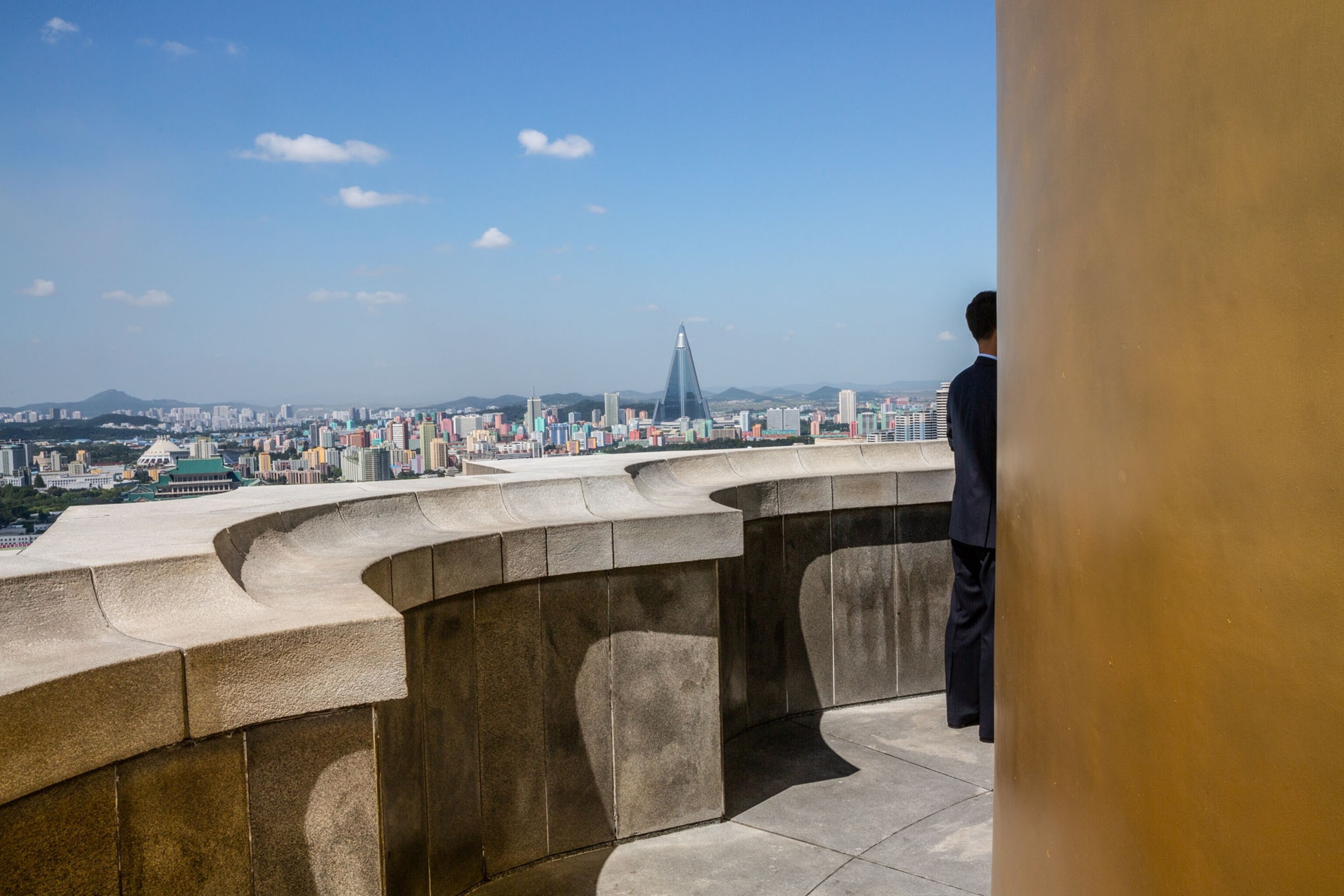 vista from the roof of tall building.