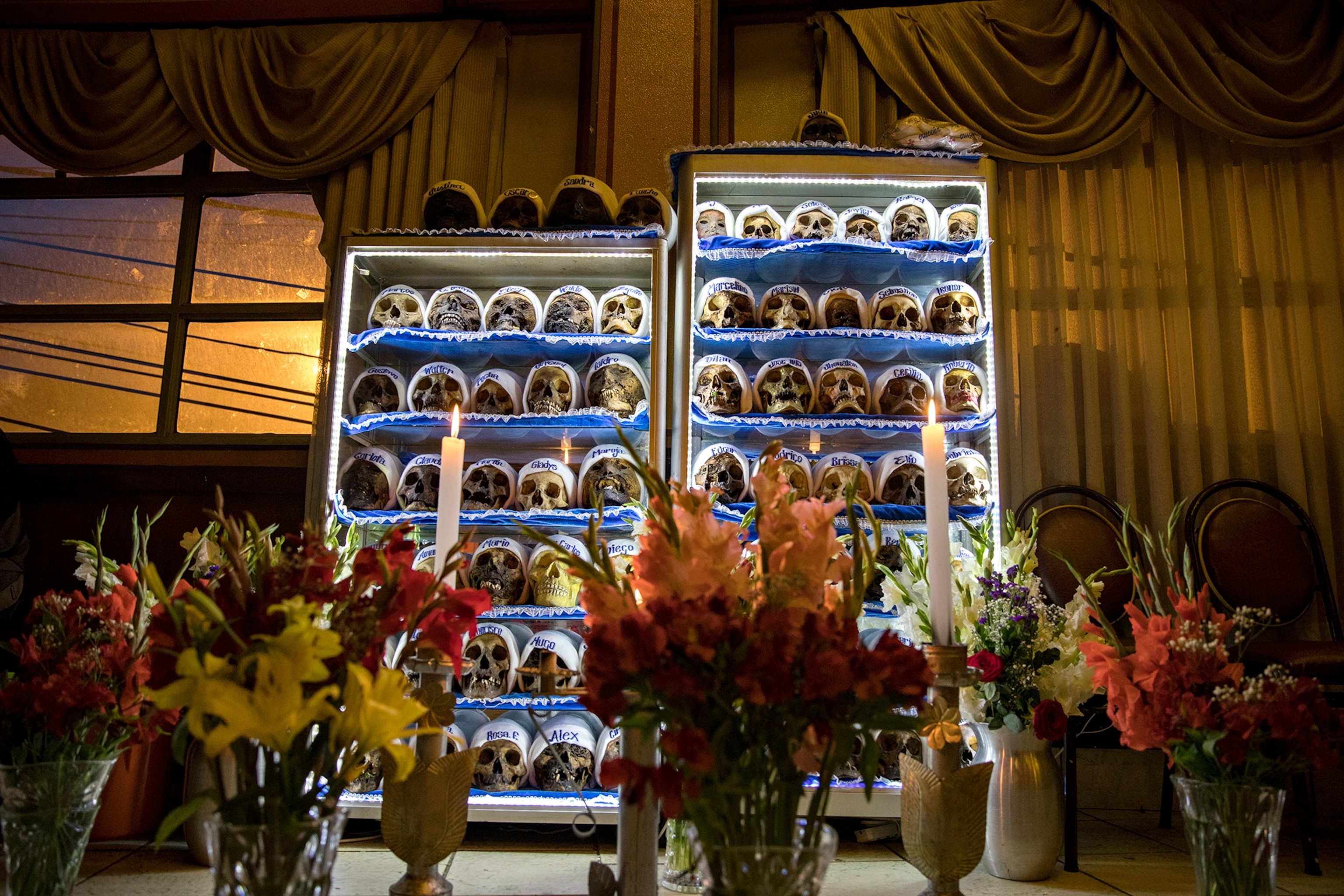 the Las Natitas skull festival in La Paz, Bolivia