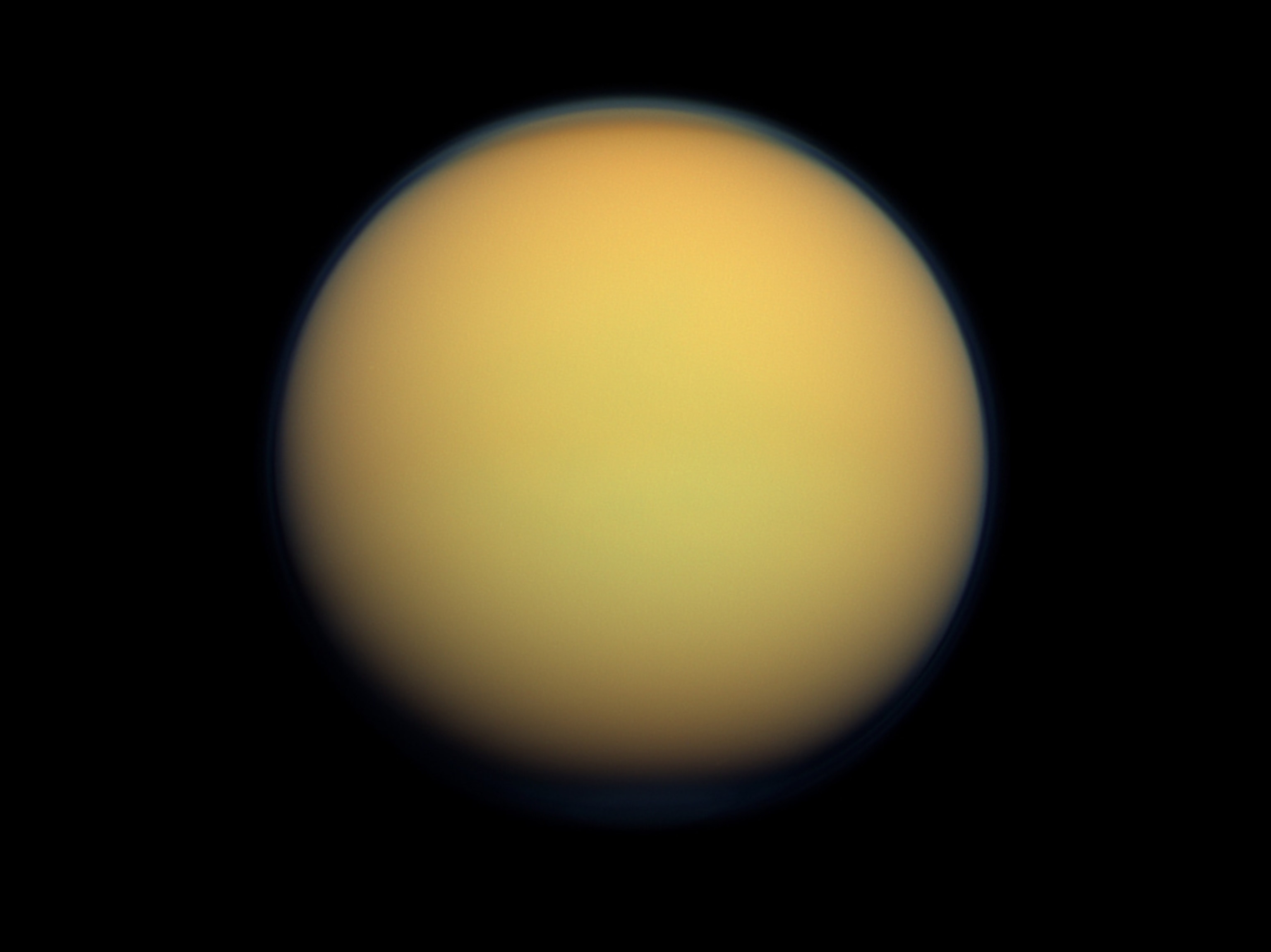 Titan picture: natural-color view of Saturn's largest moon