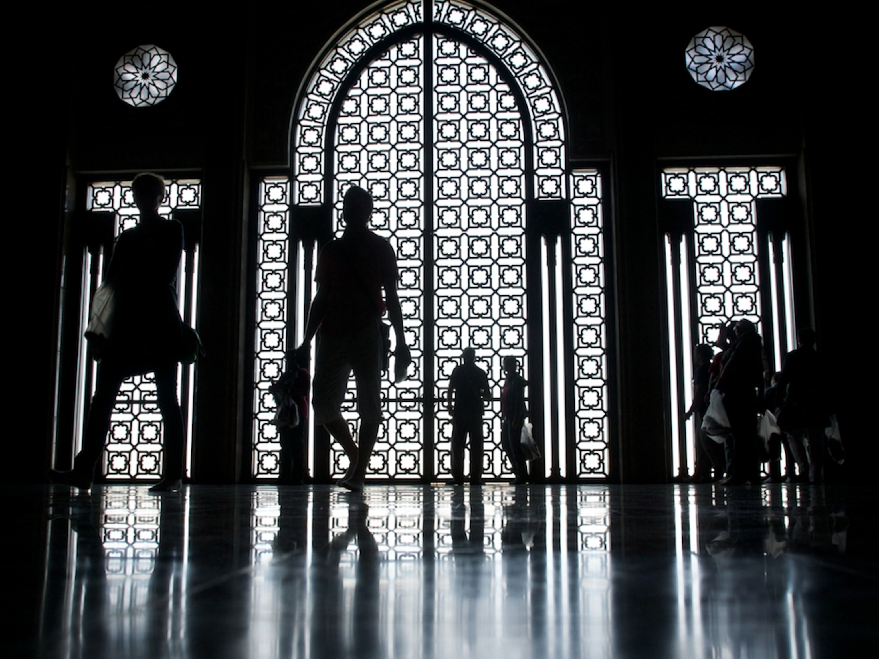the Hassan II Mosque in Casablanca