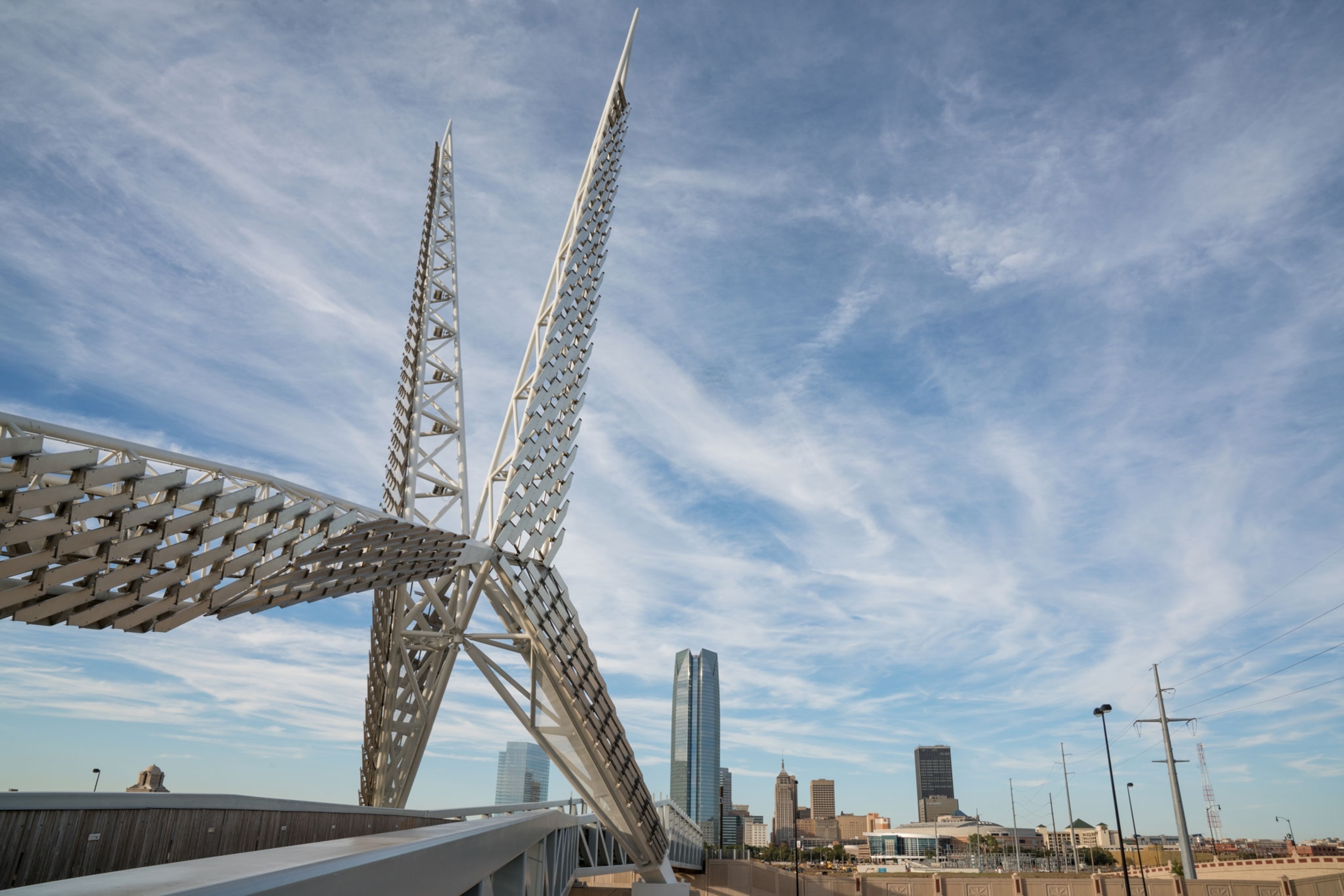 Skydance Pedestrian Bridge in Oklahoma City, OK