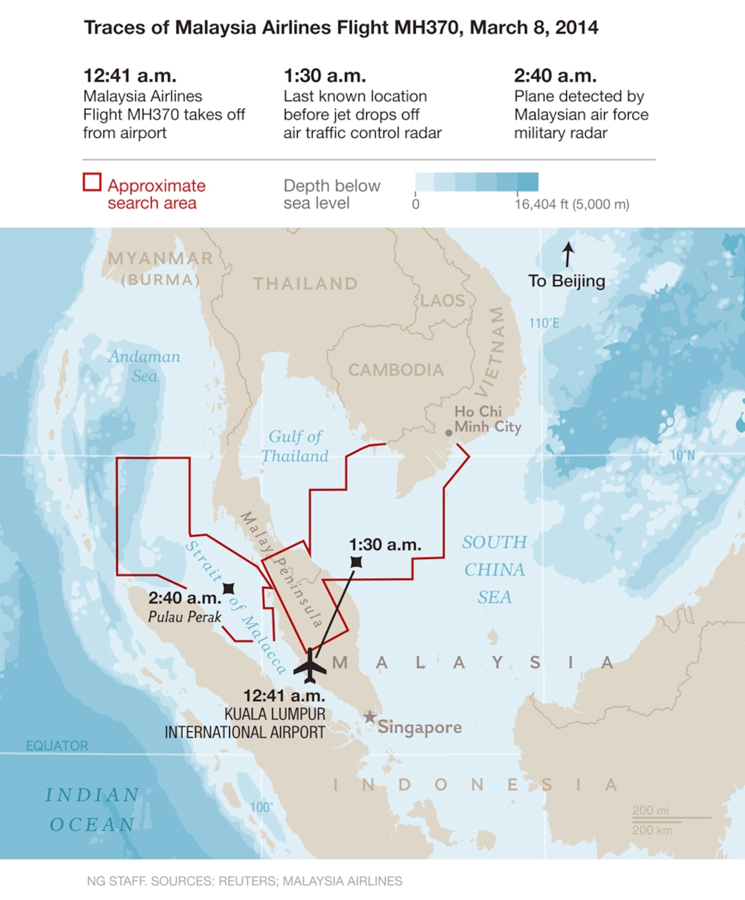 Map: Malaysia airlines search map