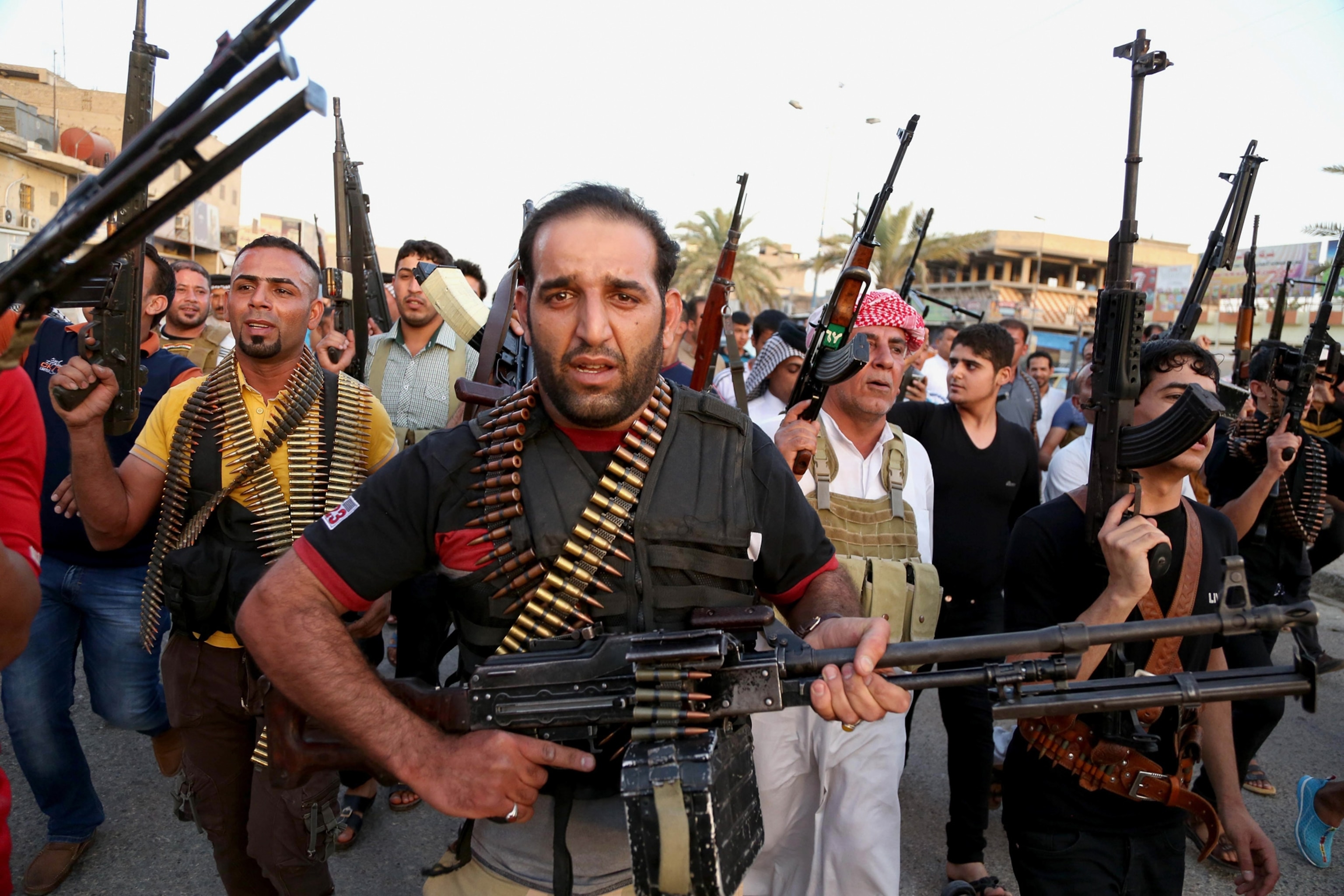 Iraqi Shiite tribal fighters.