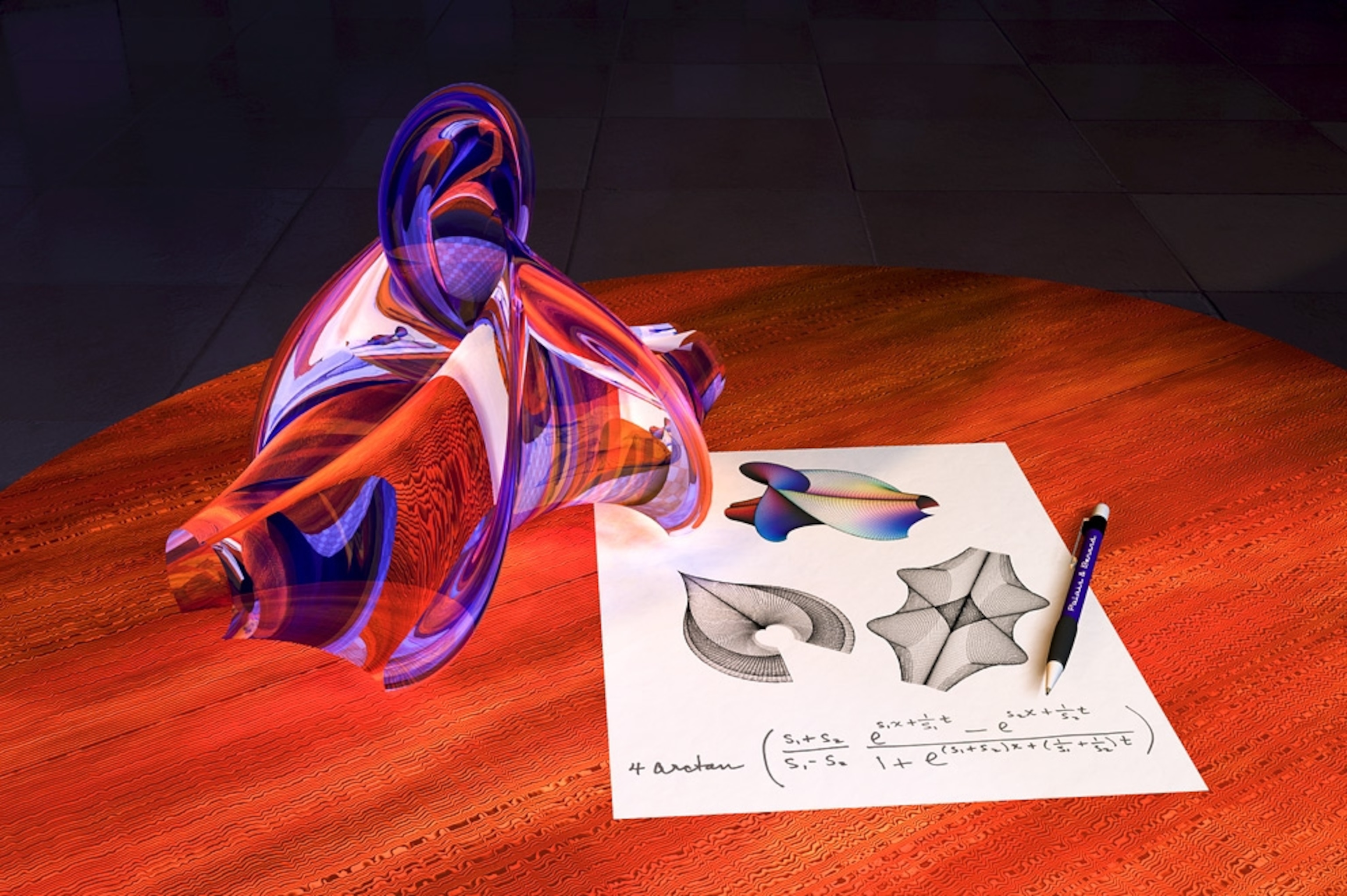 a mathematical concept, shown as an equation and as a 3-D object—among best science pictures of 2009