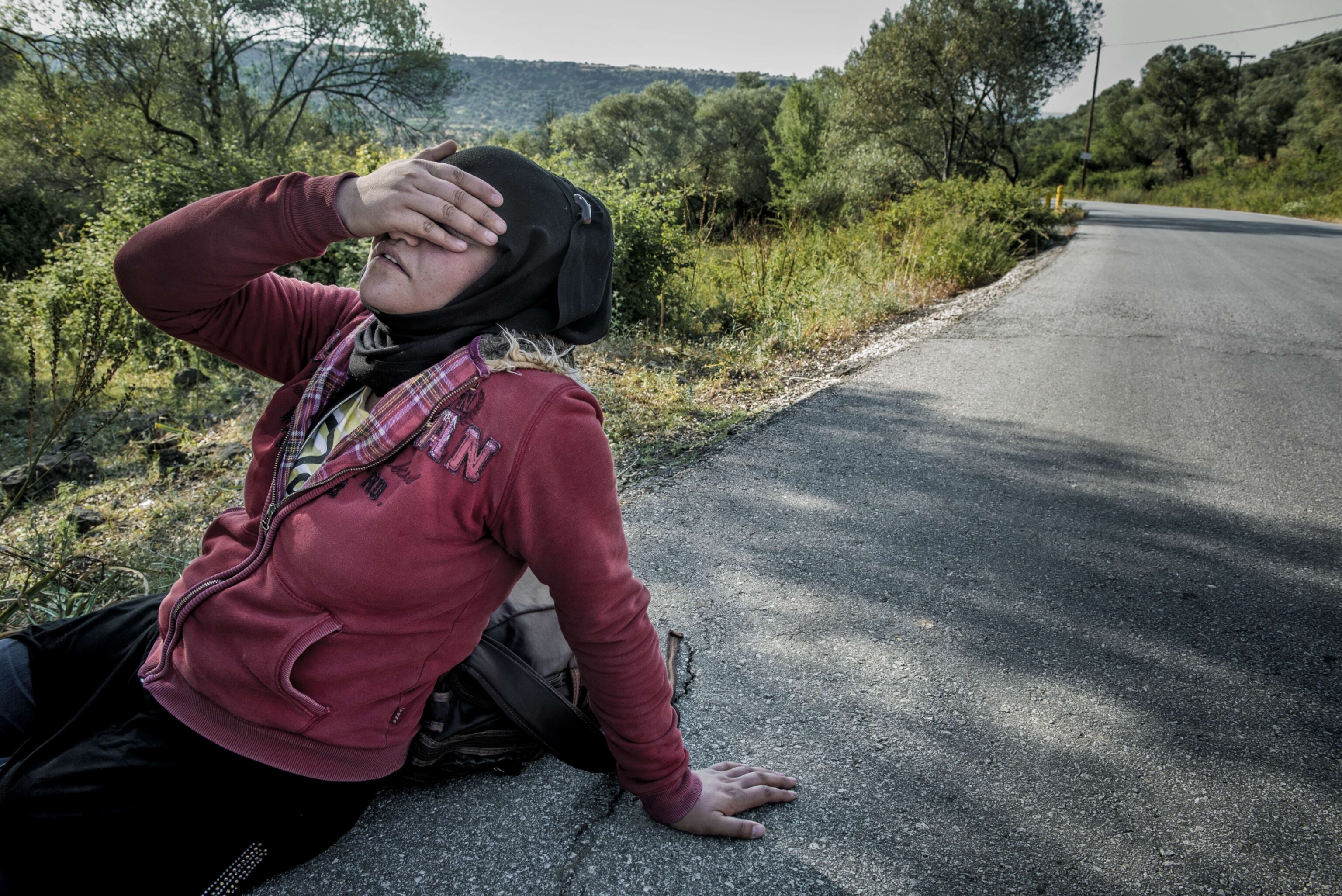 an Afghan refugee in Greece