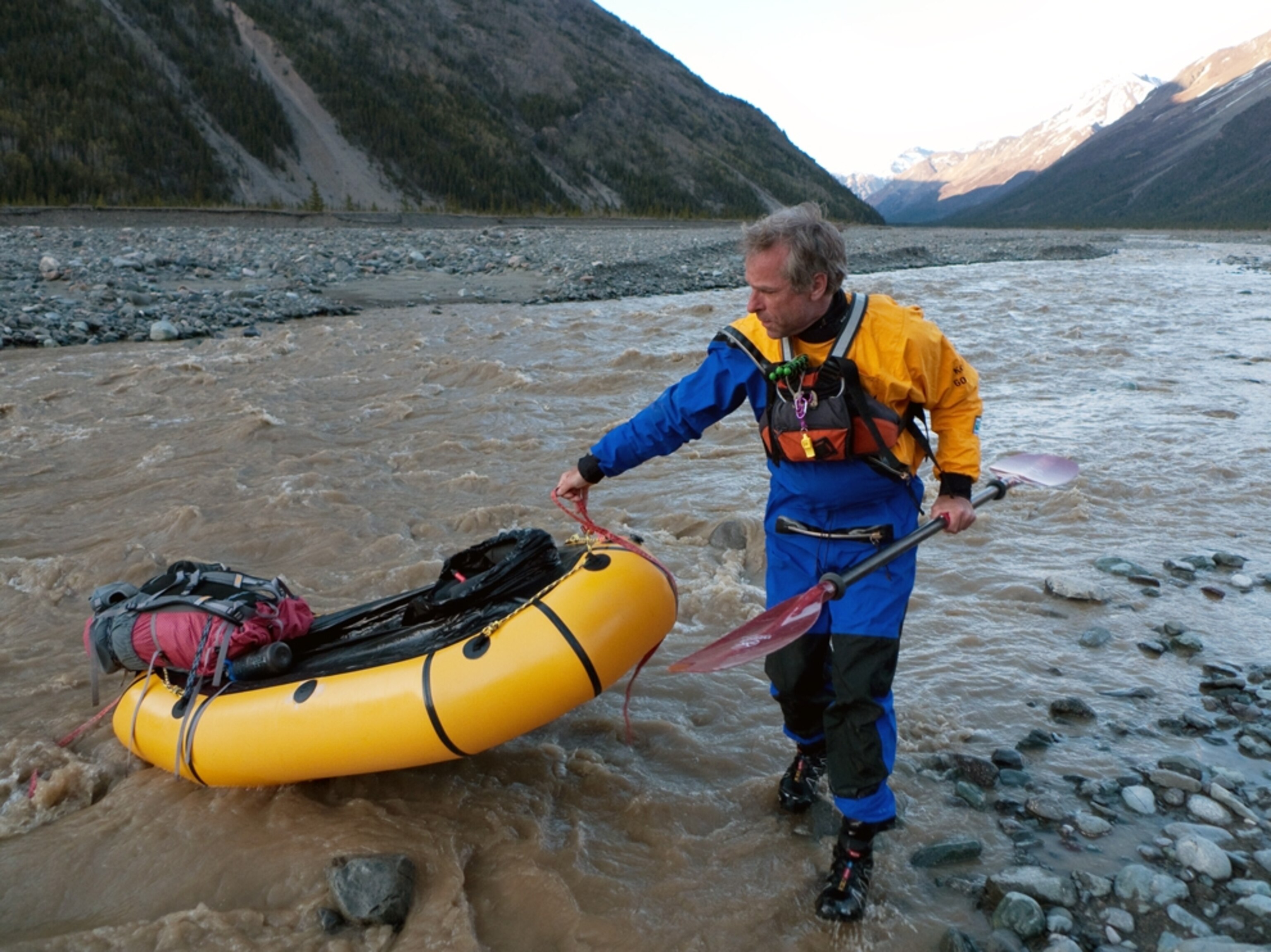 Roman Dial with packraft