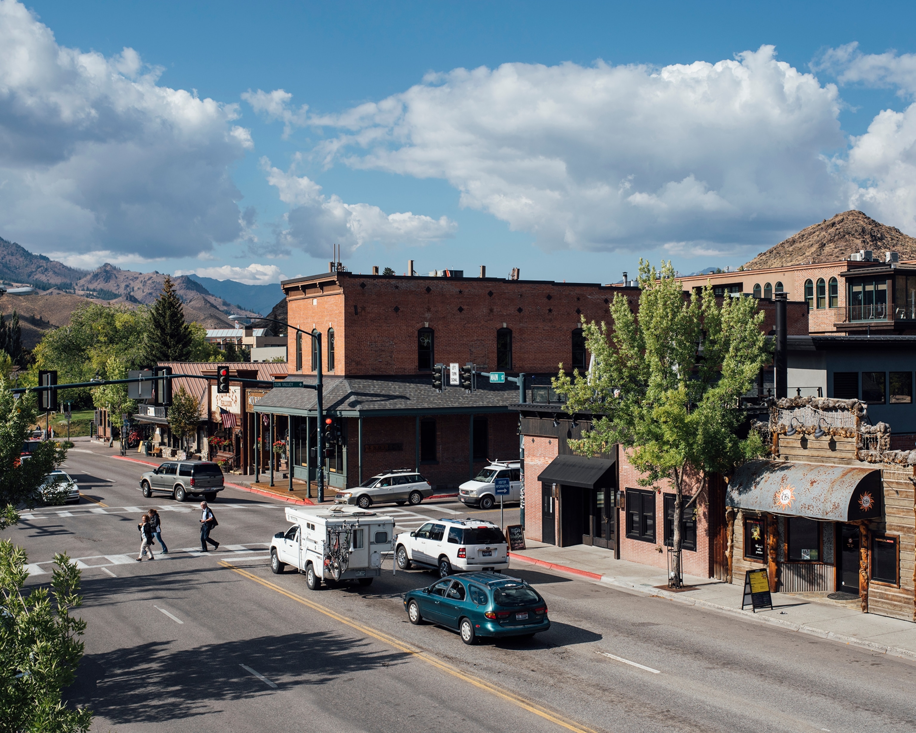 the Main Street in Sun Valley, Idaho