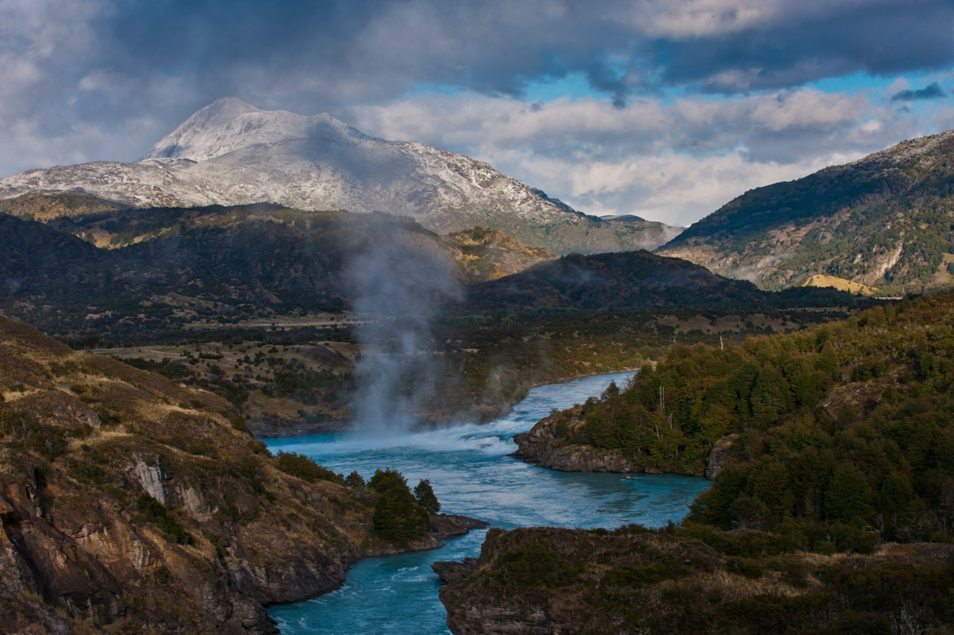 the Rio Baker and Rio Nef along the Carretera Austral, in Chilean Patagonia