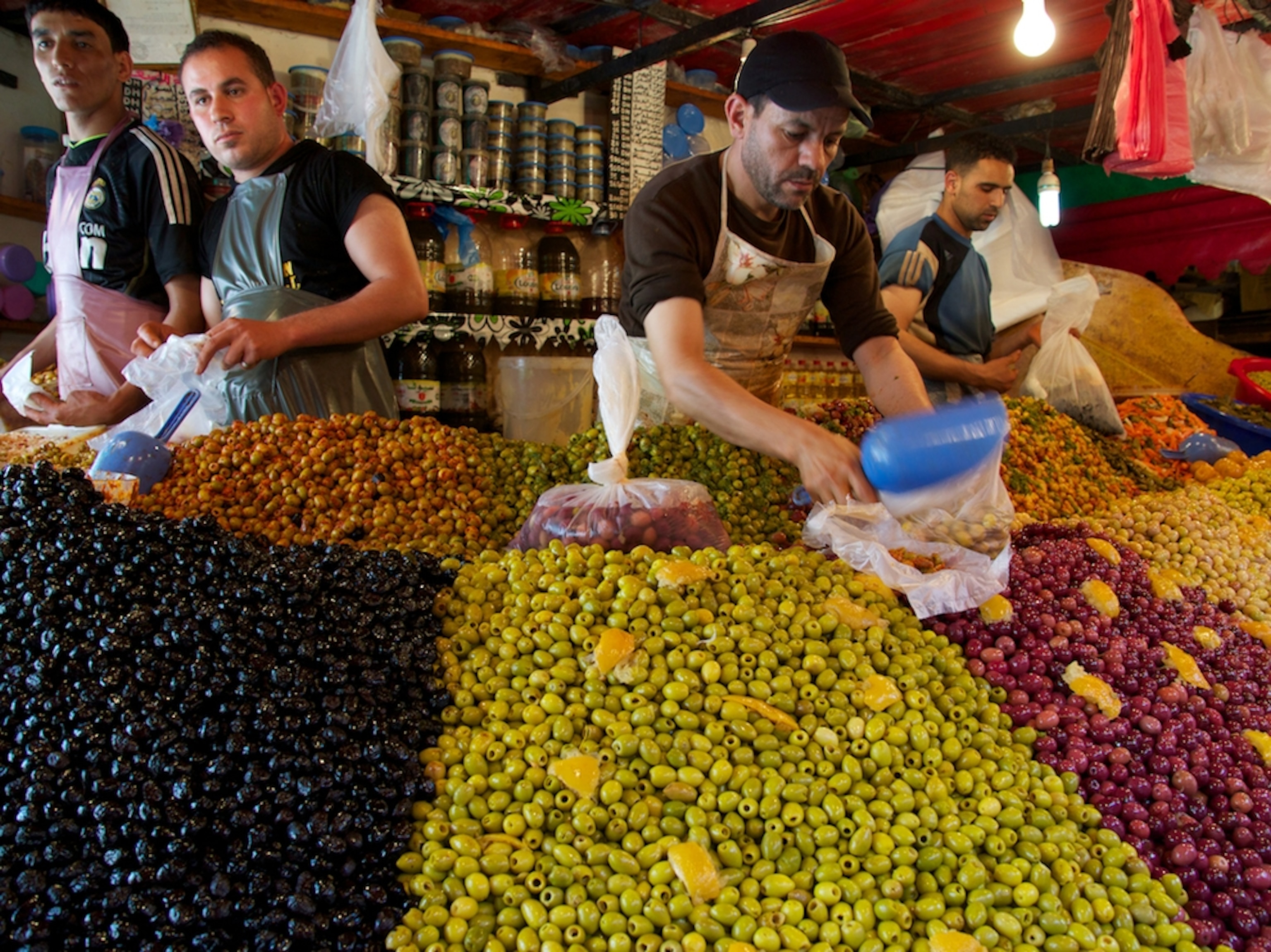 the local neighborhood market in the Derb Carlotti District
