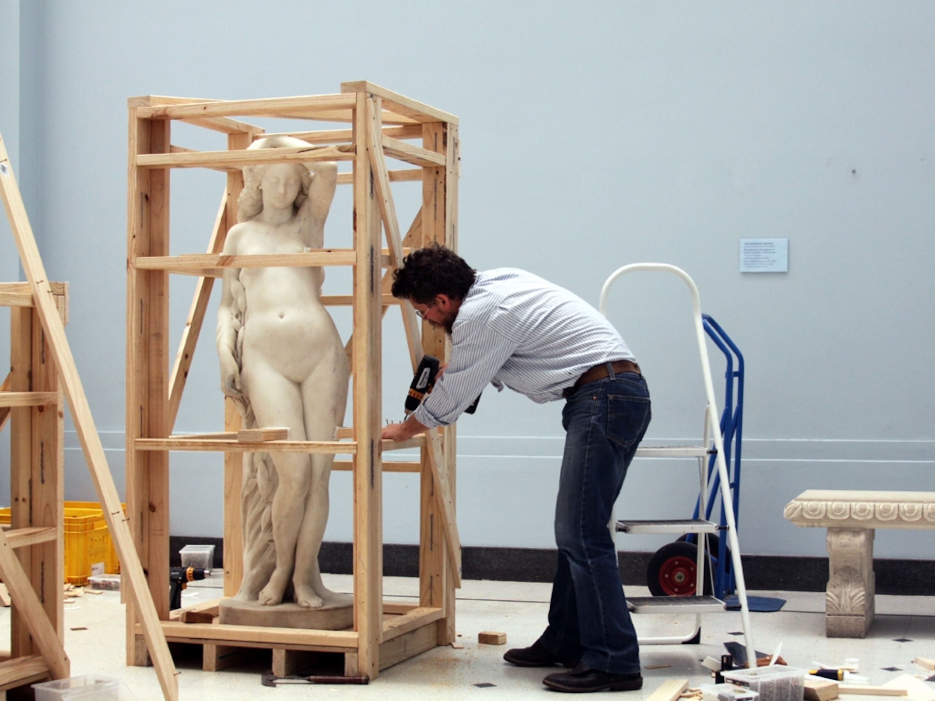 Statue packed for shipping