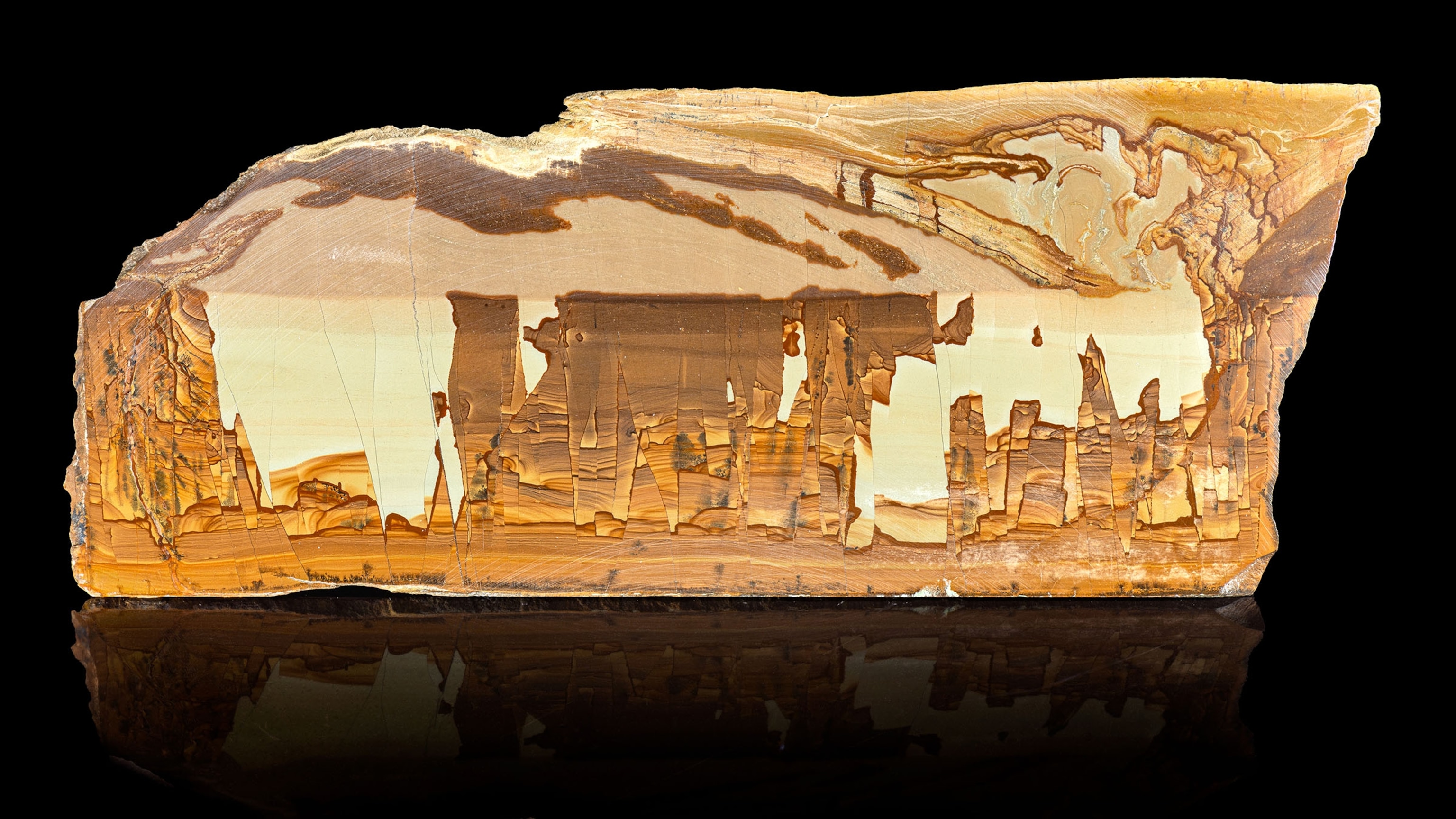 Forgotten Canyons and Architectures on display at the Stones and Reveries: The Poetry and Minerals of Roger Caillois exhibition.