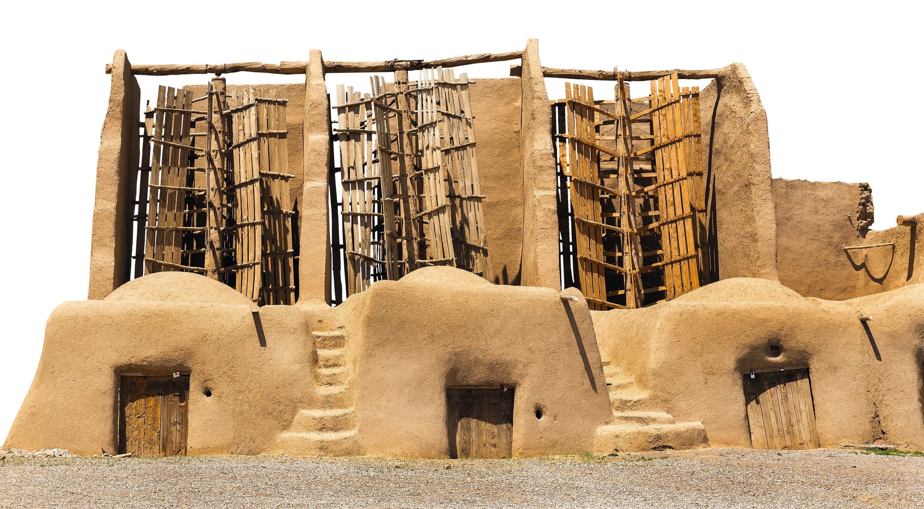 Vertical-axis mills in Nashtifan, Iran.