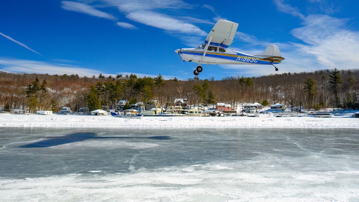 What it takes to land a plane on a runway made entirely of ice