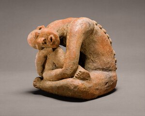 A 13th-century sculpture from the Niger Delta in Mali sits at the Metropolitan Museum of Art in New York.