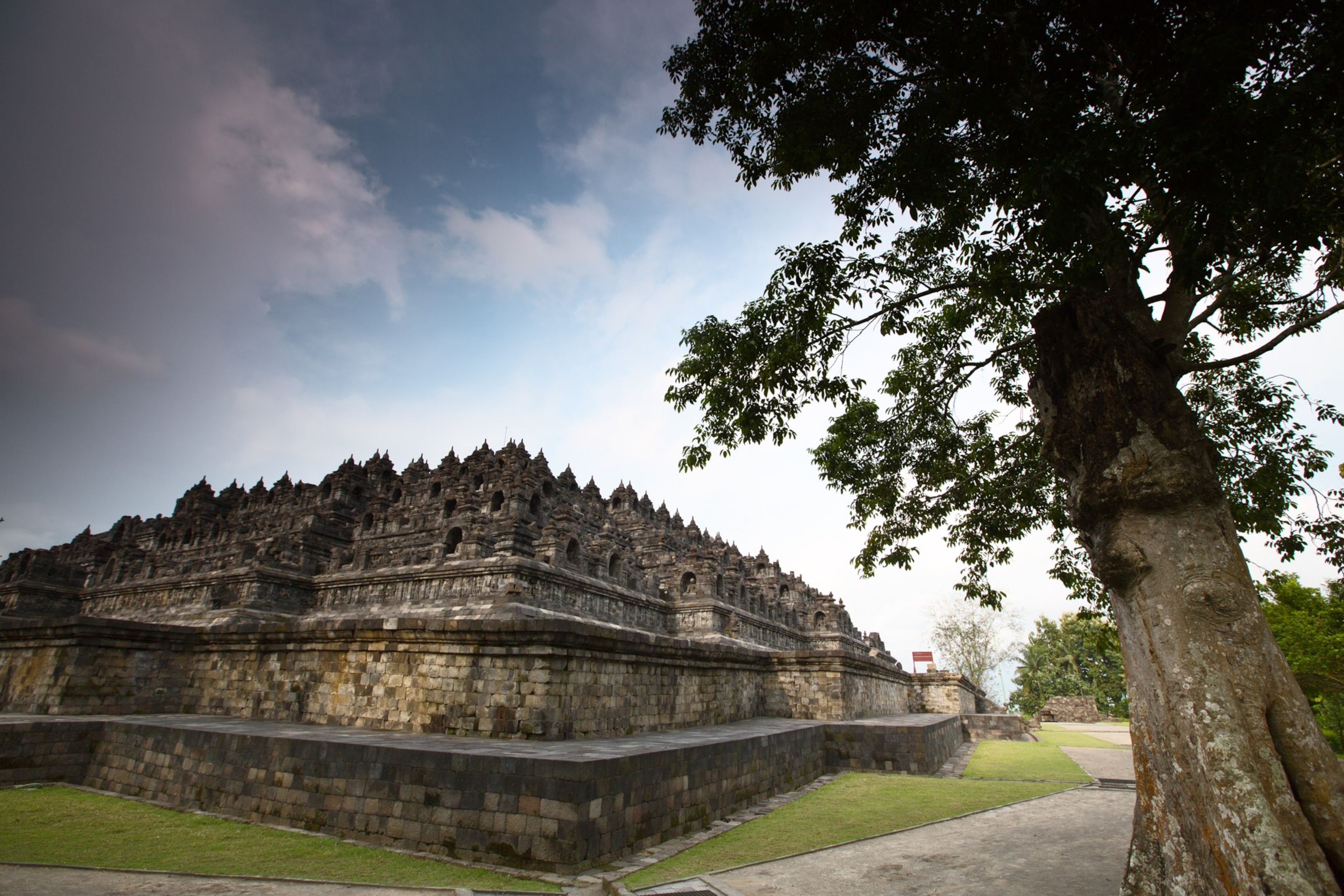 A temple fills the frame.