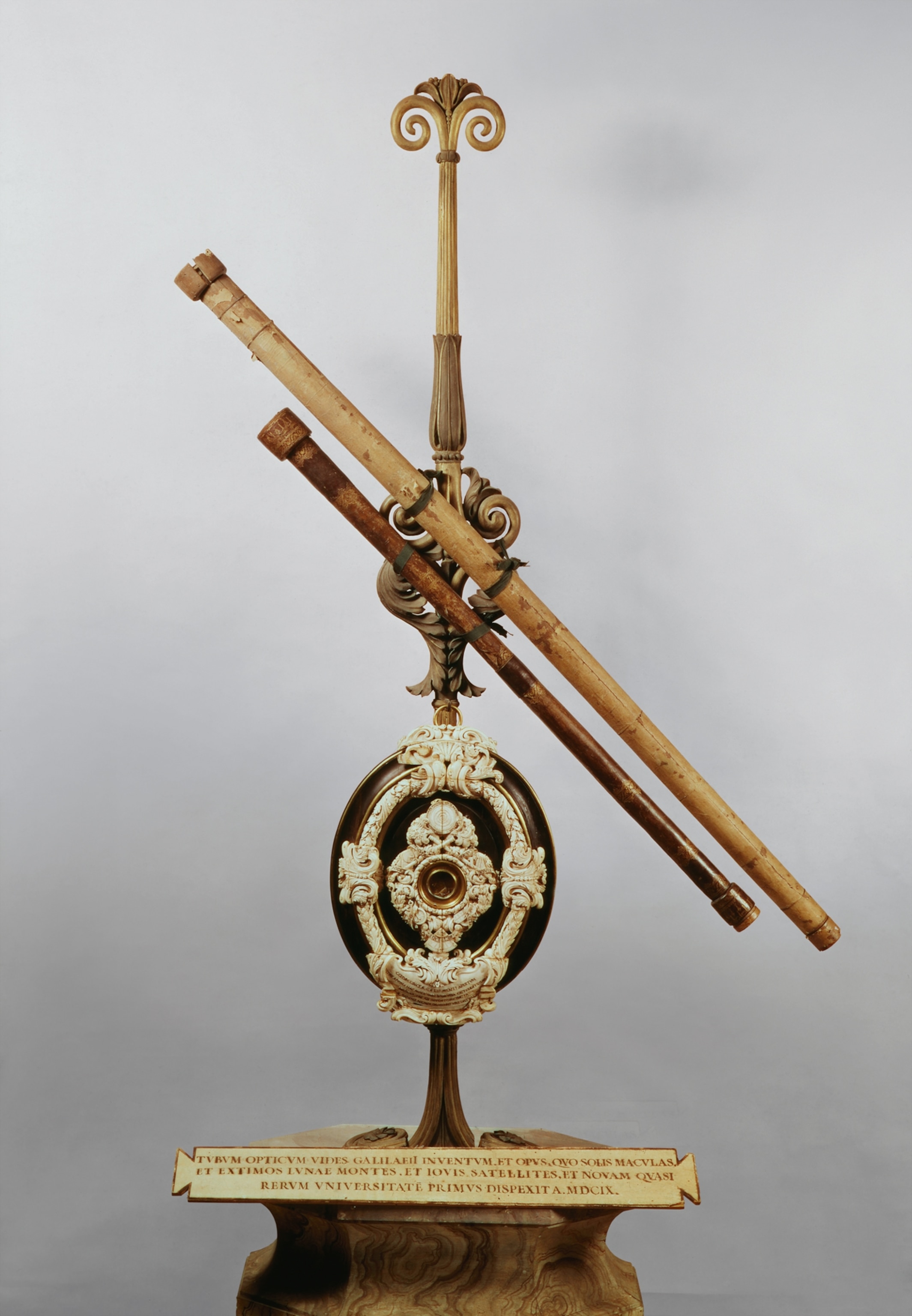 Galileo's telescope preserved at a history of science museum in Florence, Italy