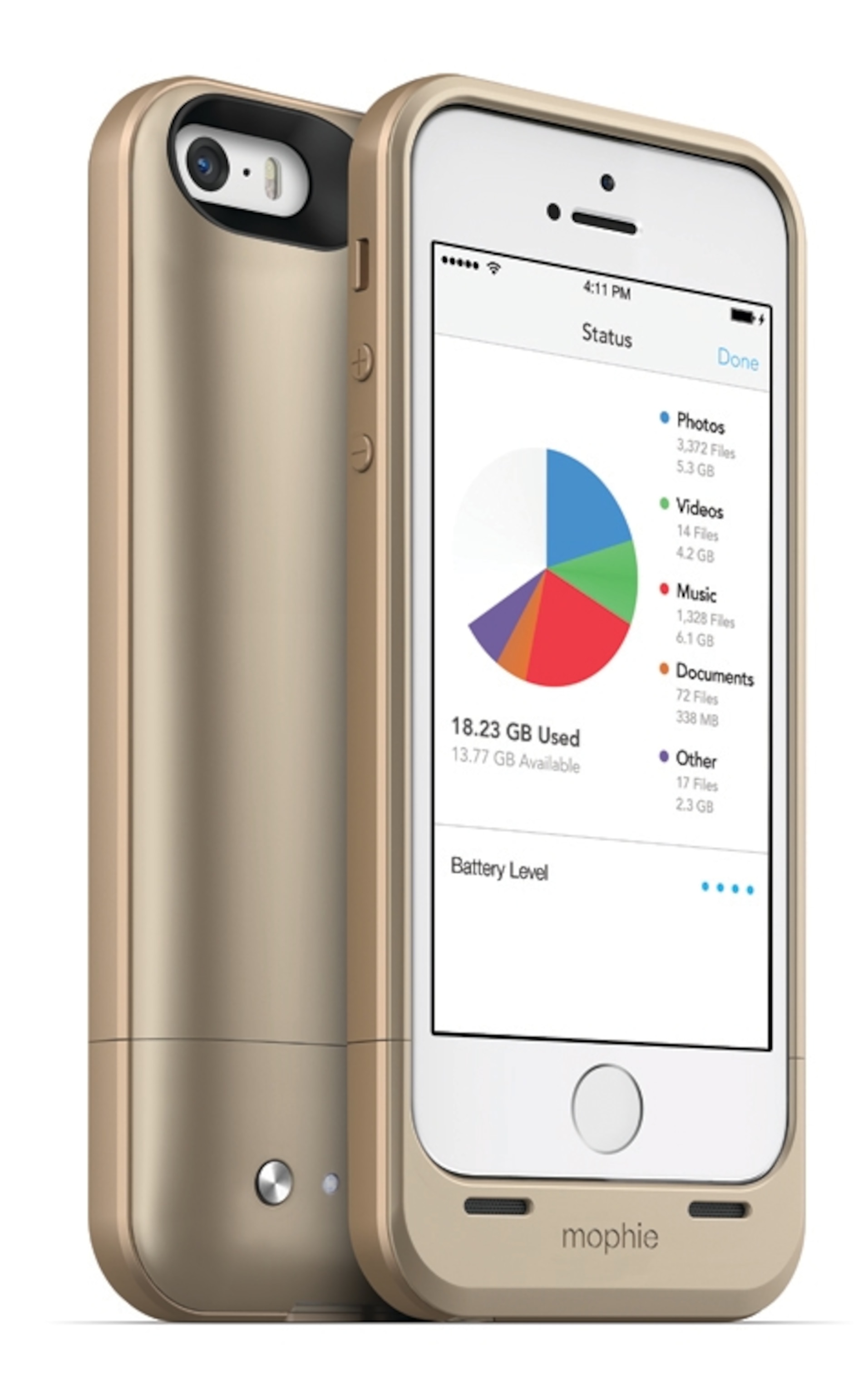 The Mophie Space Pack is a life-safer for iPhone power-users. (Photograph courtesy of Mophie)