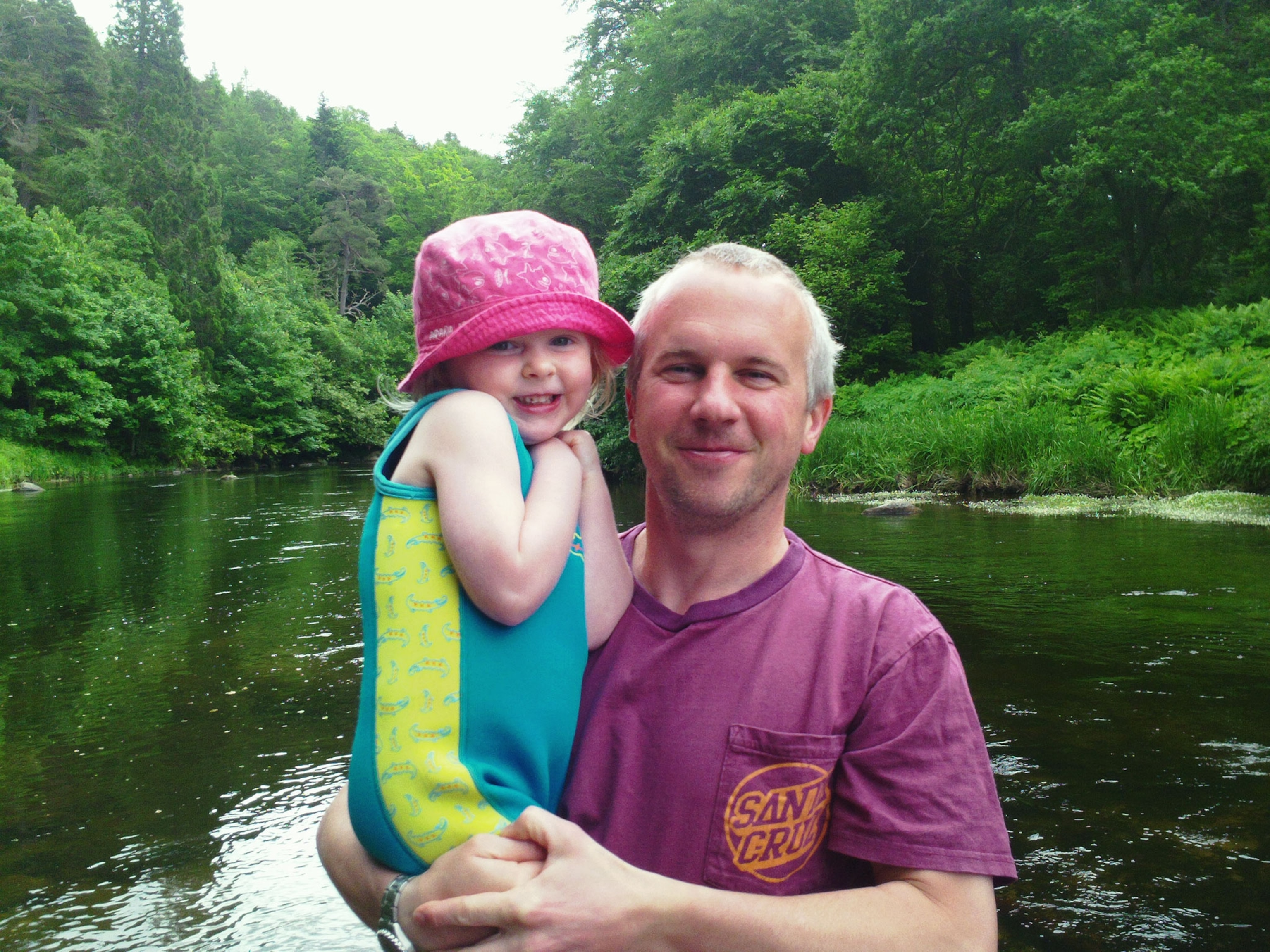 author Matt Lewis with his daughter