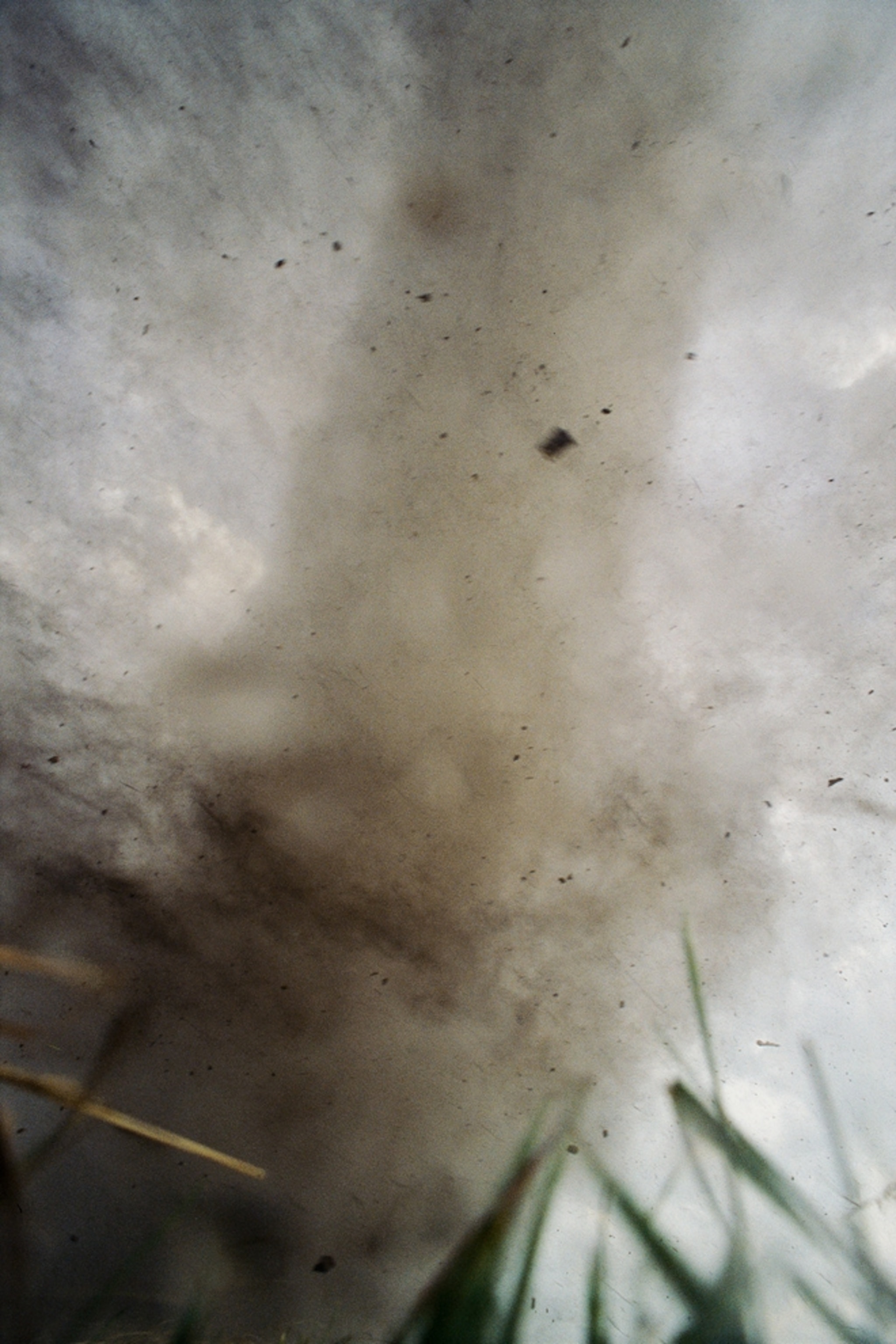 A close-up picture of a tornado in South Dakota