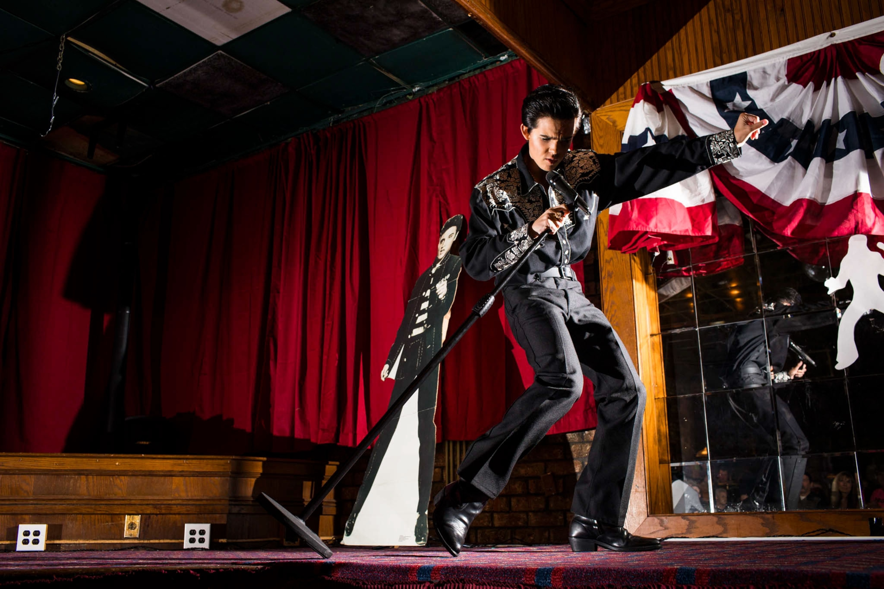 a young Elvis tribute artist