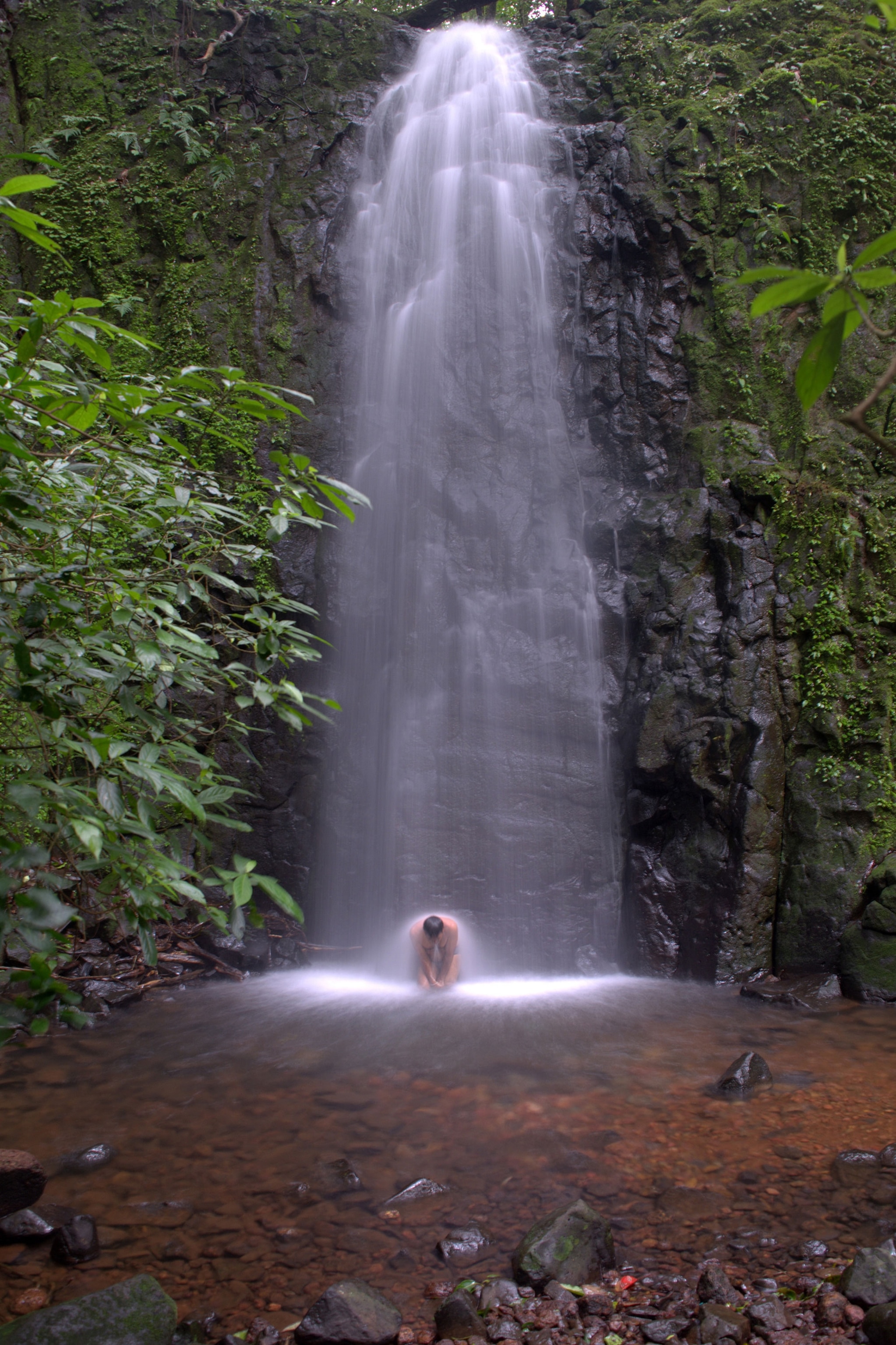 a waterfall in Ghat, India